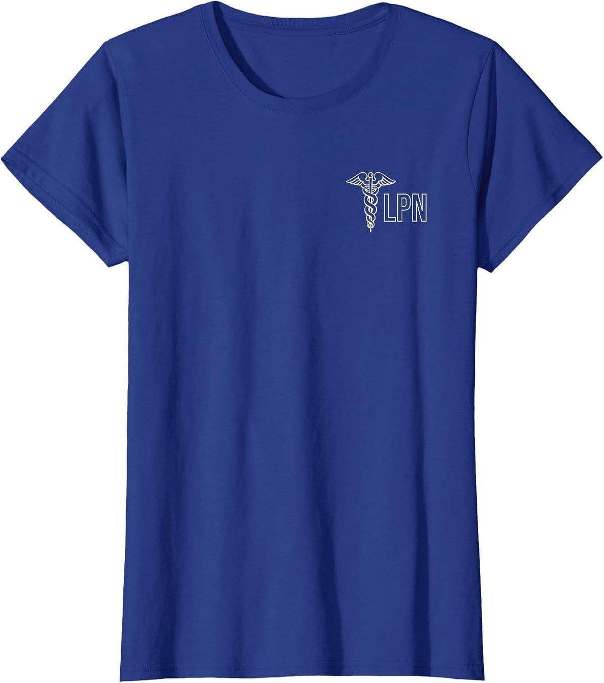 Licensed Practical Nurse LPN Caduceus Health Care Nurse T-Shirt - Royal Blue