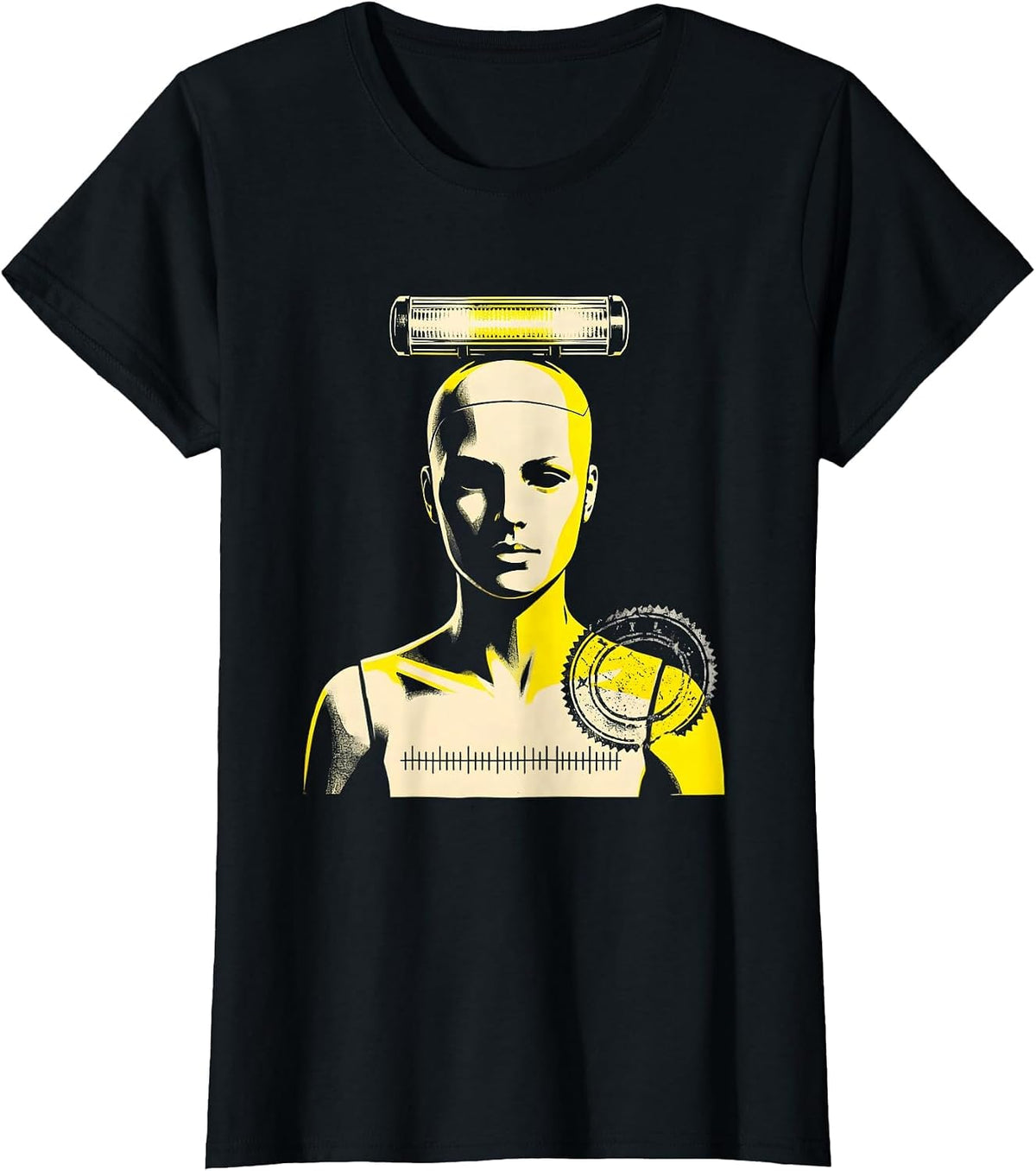 Women's Blunt Mannequin Emergency Light-Bar EMT Paramedic Humor T-Shirt - Black