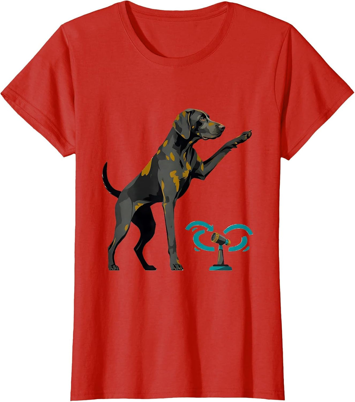 German Shorthaired Pointer Hunting Dog Humor T-Shirt - Red