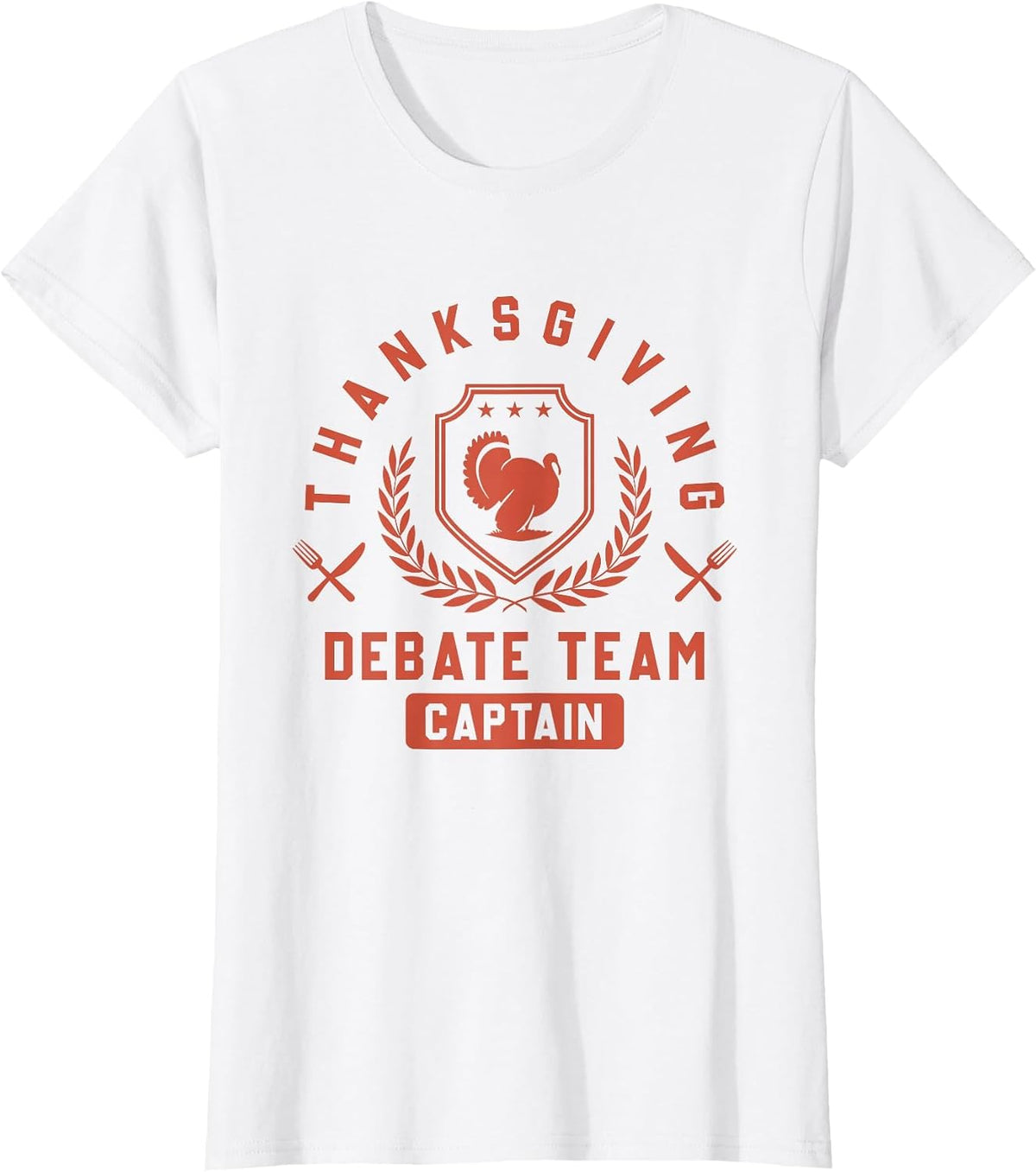 Funny Debate Team Captain Thanksgiving T-Shirt - White