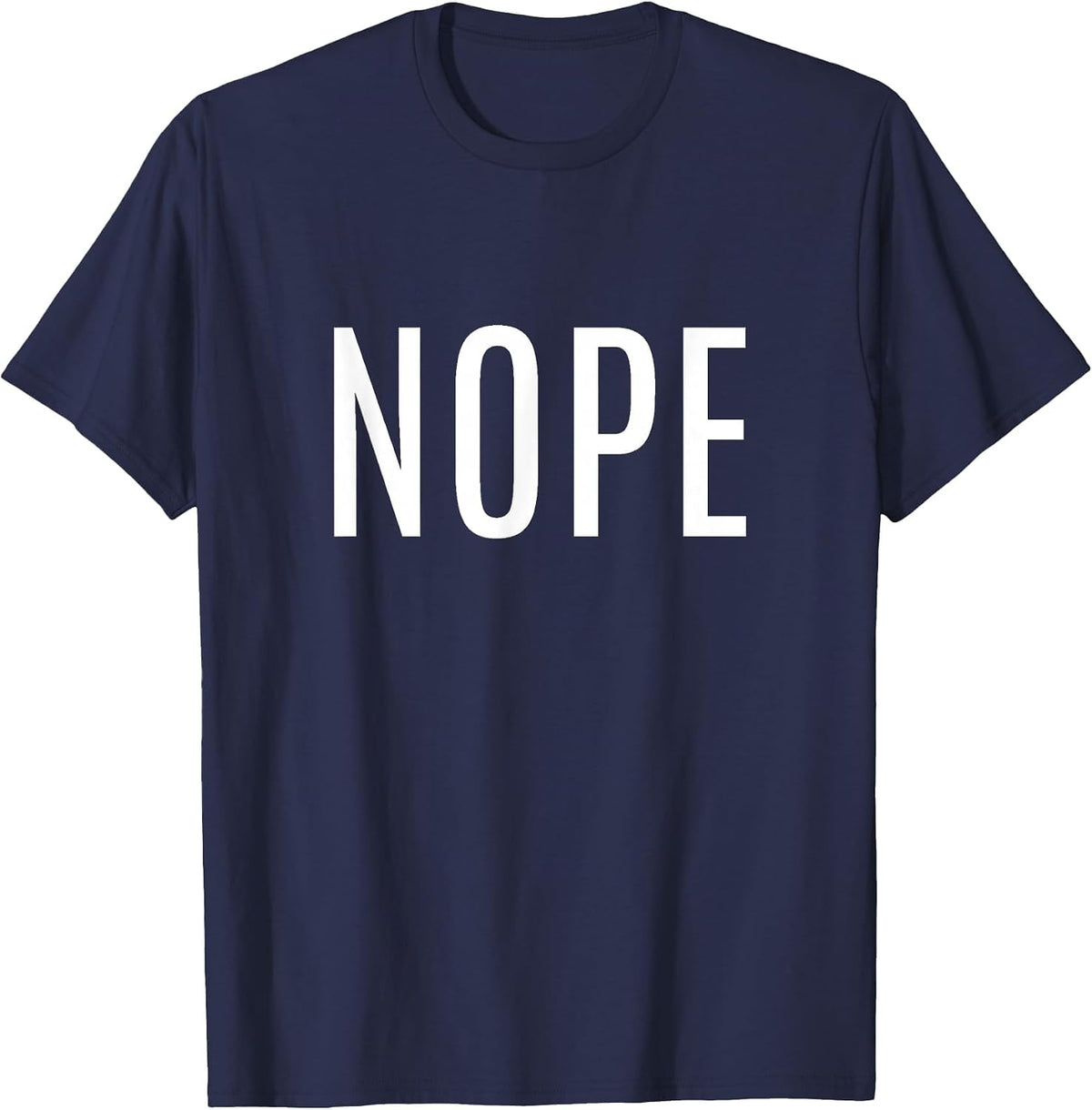 Nope T-Shirt - Navy Blue