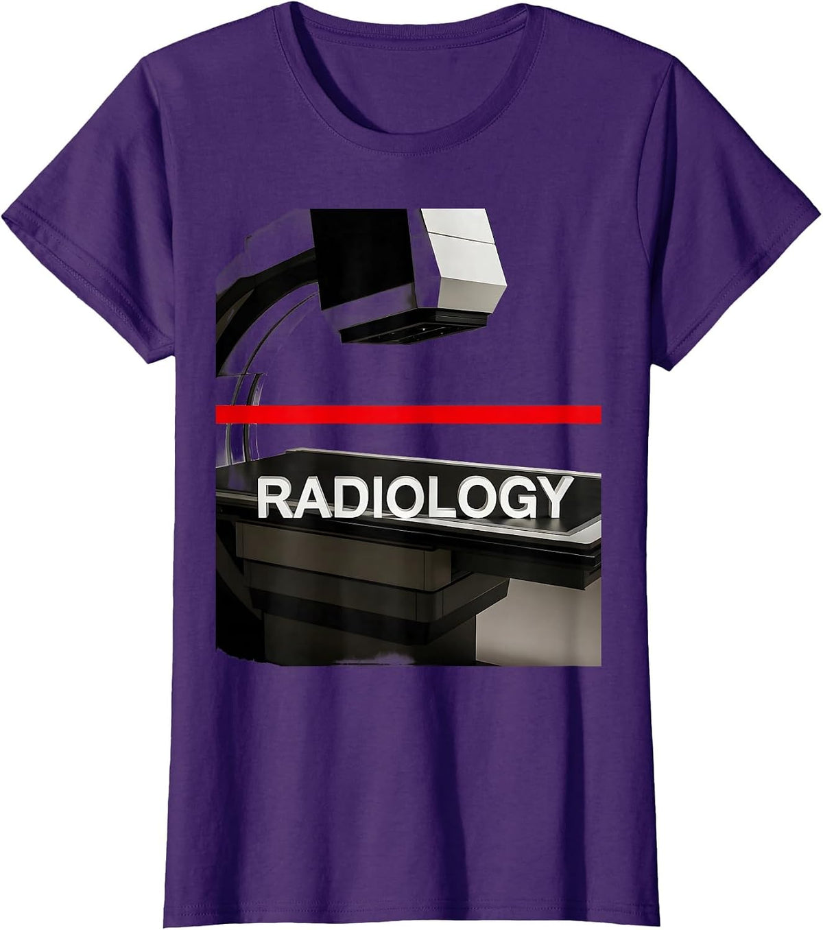 Women's RADIOLOGY Cute Radiology Tech Coquette Playful Pride T-Shirt - Purple