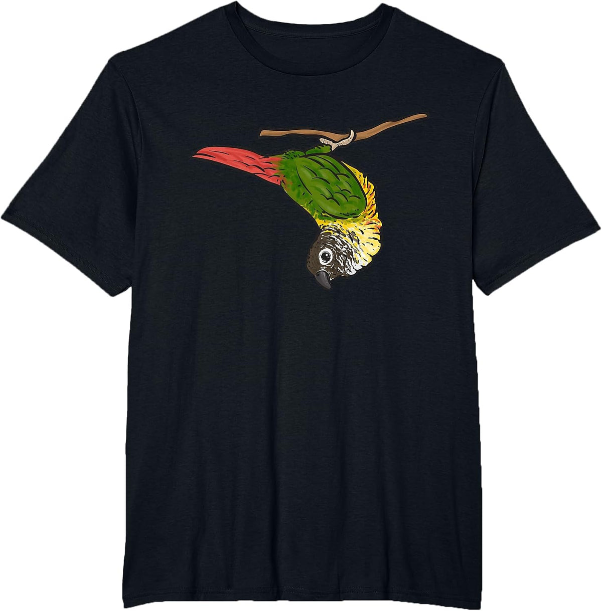 Green Cheek Conure Parrot Bird Conure T-Shirt - Black