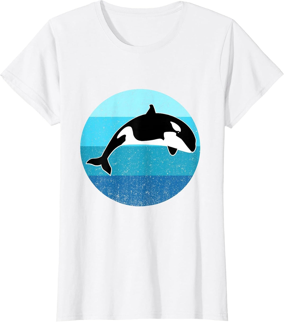 Orca Whale Whale Ocean Animal Retro Cetacean Lover T-Shirt - White