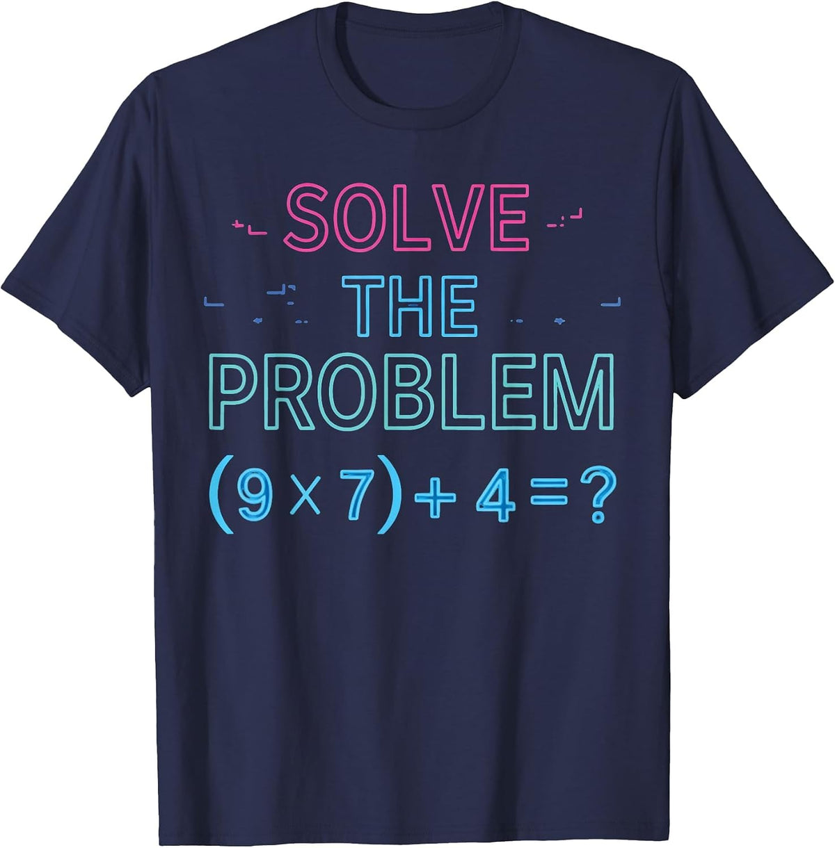 Funny 67 Meme PEMDAS Elementary Math Teacher Brainrot Joke T-Shirt - Navy Blue