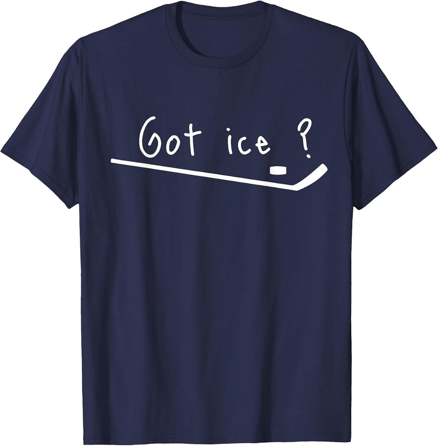 Ice Hockey T-Shirt - Navy Blue