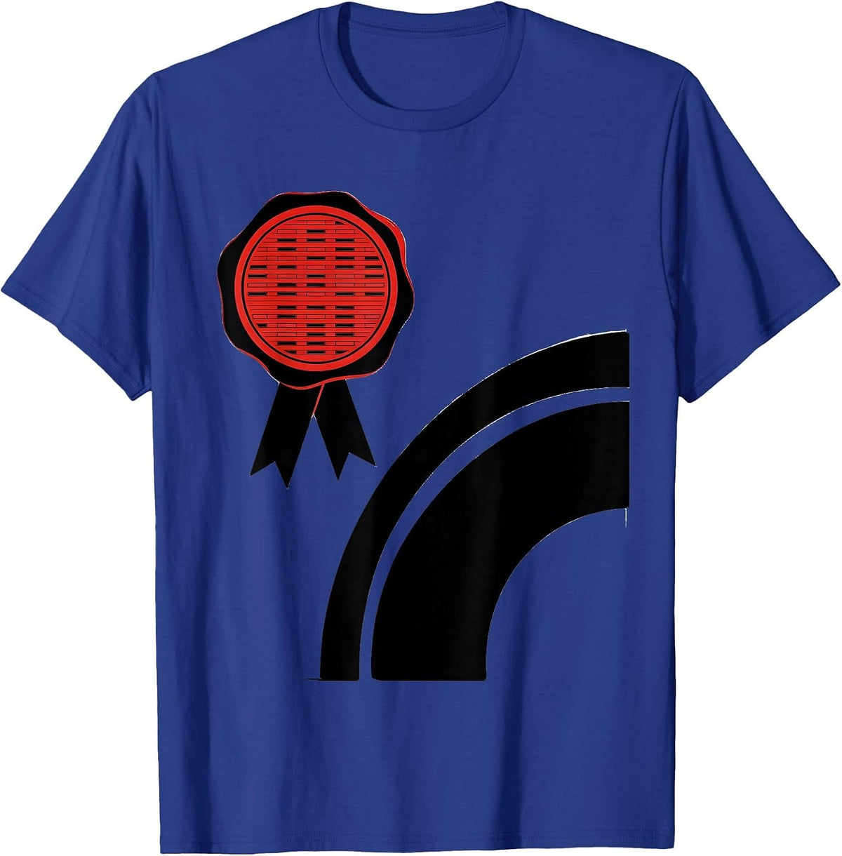 Men's Radiology Tech Seal Badge Occupational Humor T-Shirt - Royal Blue