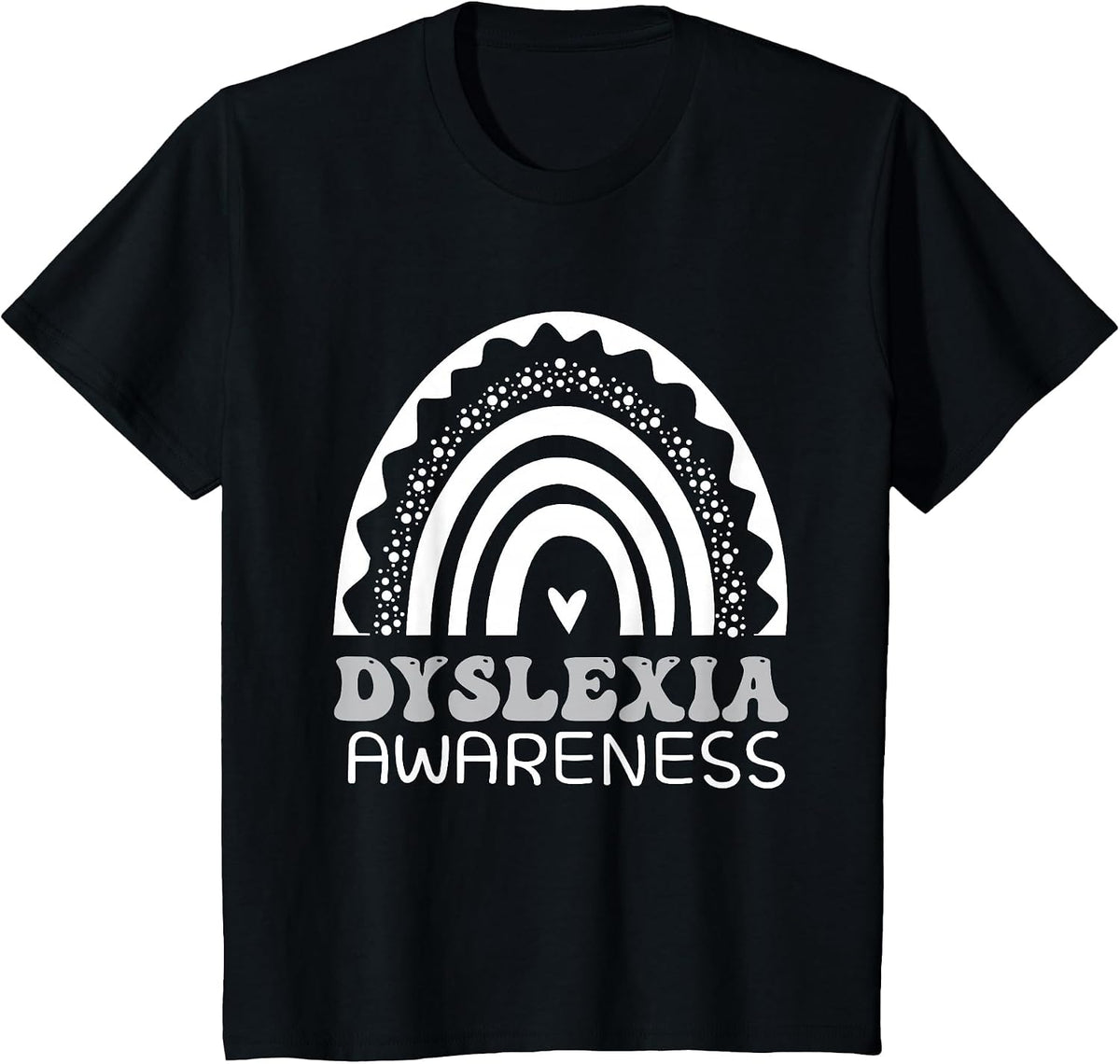 Dyslexia Awareness for Teachers and Students Dyslexia Month T-Shirt - Black