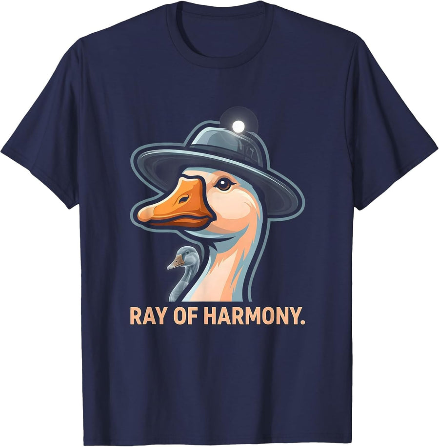 Ray of Harmony Funny Radiologic Technologist X-ray Tech Gift T-Shirt - Navy Blue
