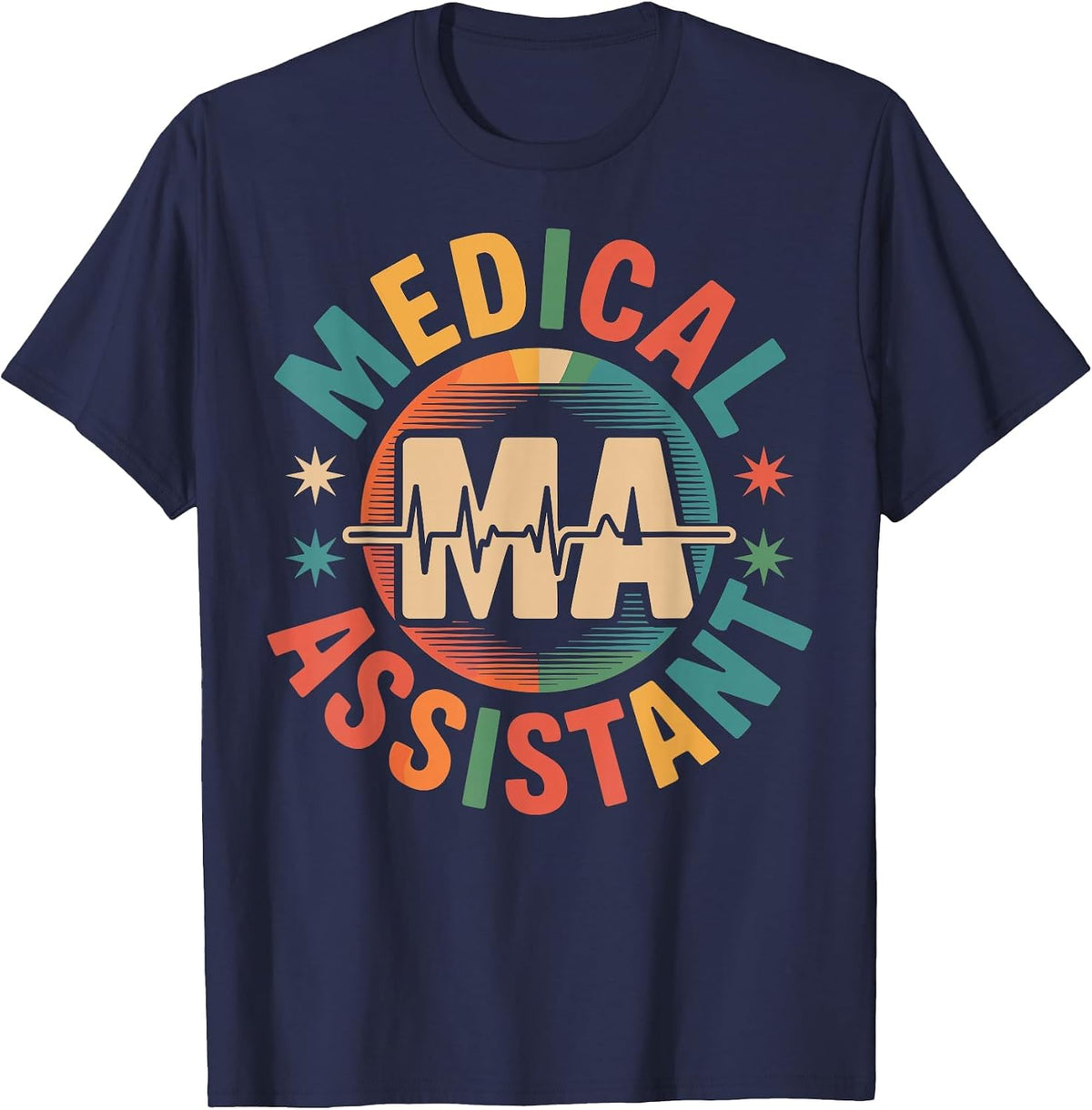 Medical Assistant MA T-Shirt - Navy Blue