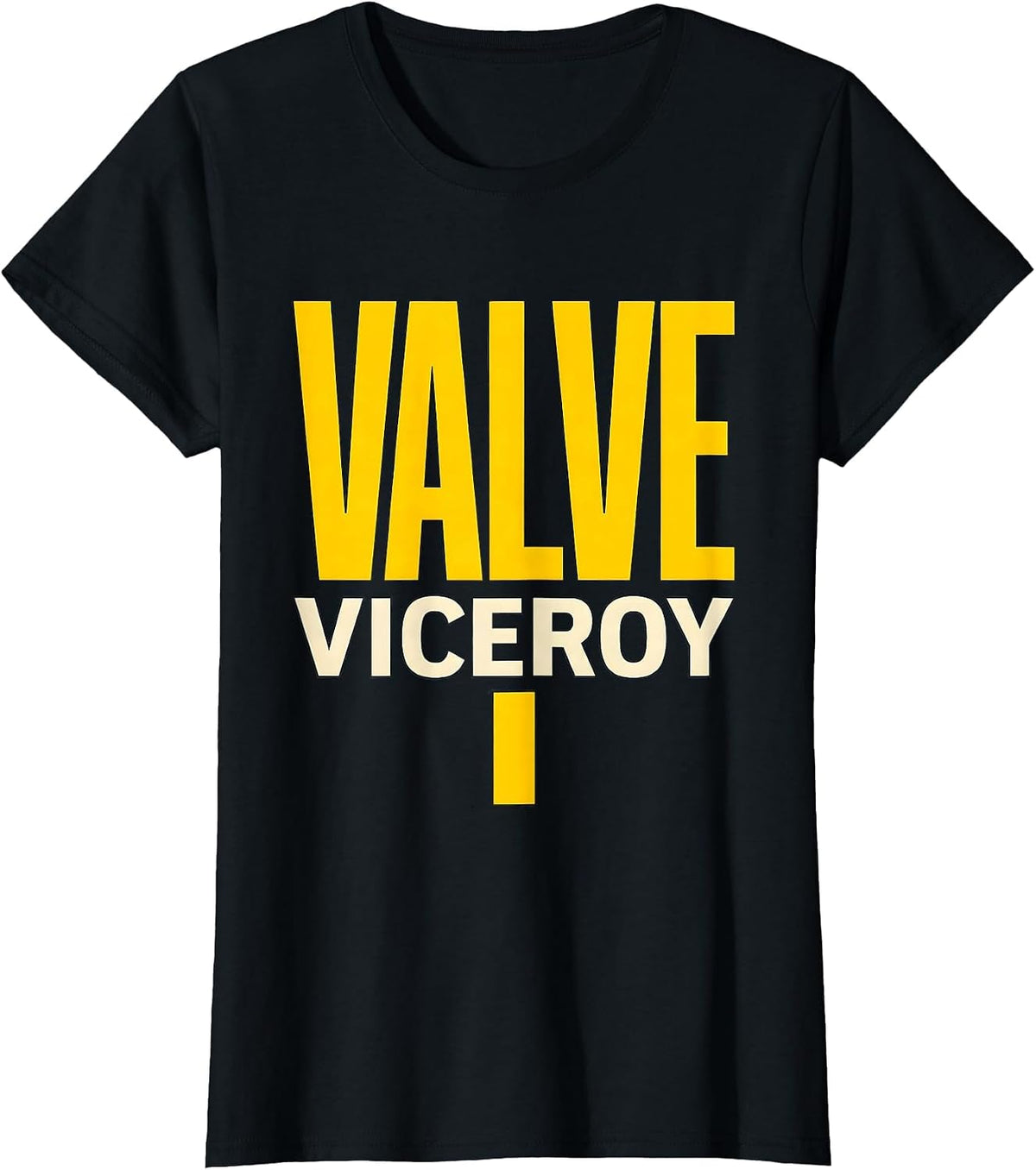 Women's Valve Viceroy Funny Plumber Pipefitter Steamfitter Humor T-Shirt - Black