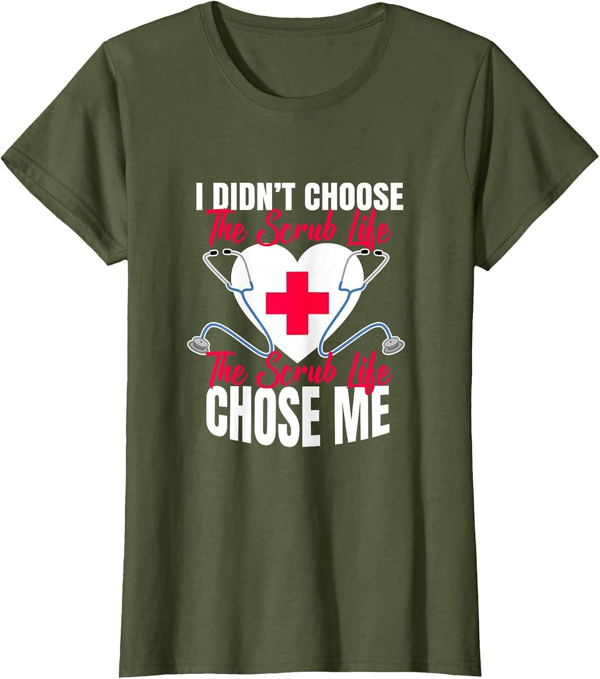 Funny Medical Assistant Graphic PCP Health Care T-Shirt - Olive Green