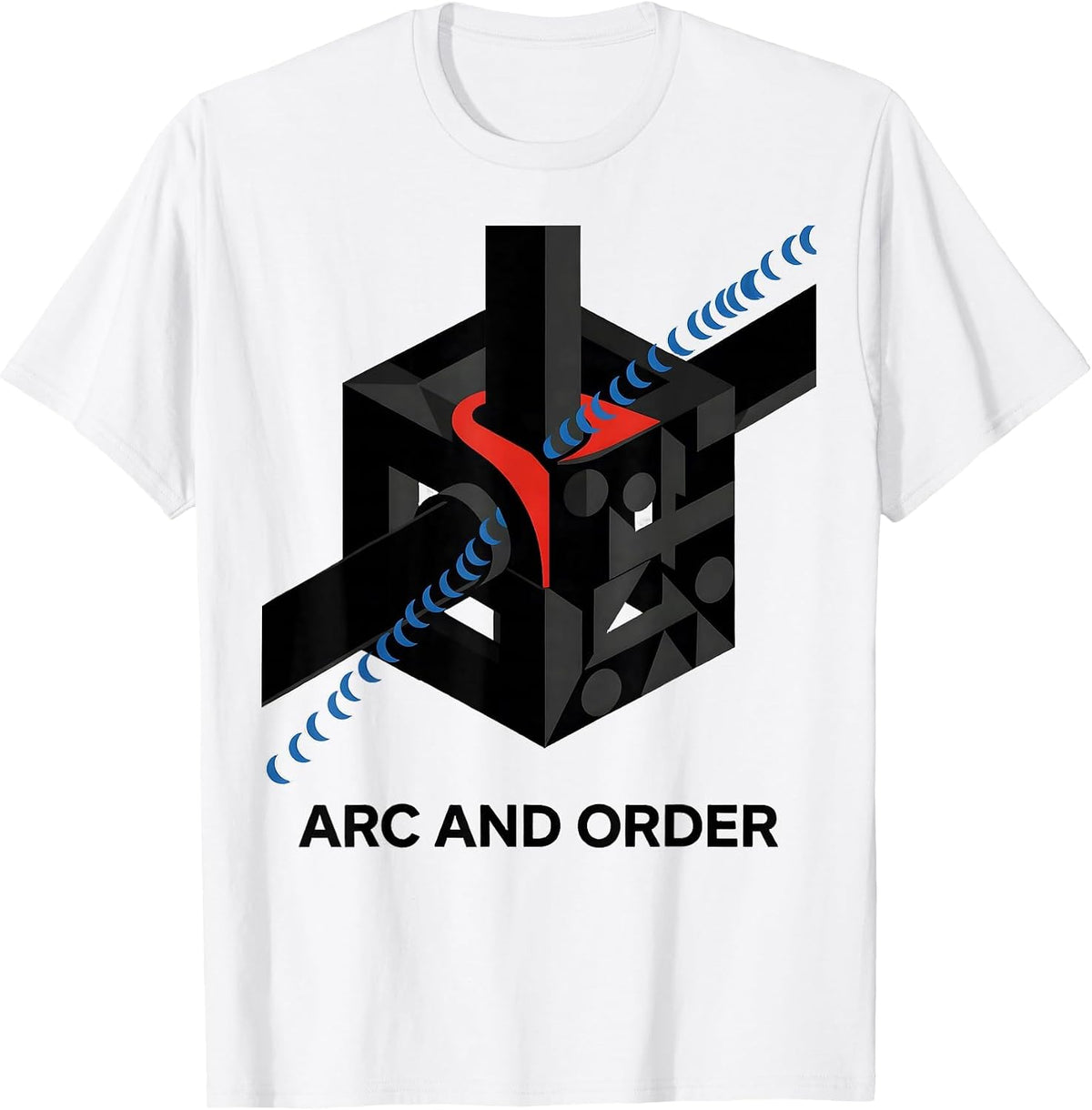 Men's Arc And Order Bauhaus Modernist Welder Trade Pride Humor T-Shirt - White