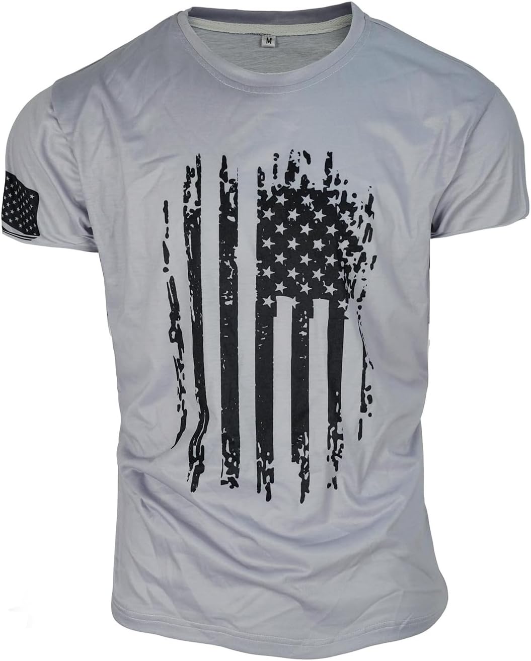 Men's Short Sleeved Patriotic Shirt July 4th US Flag T-Shirt - Tsm00621gc
