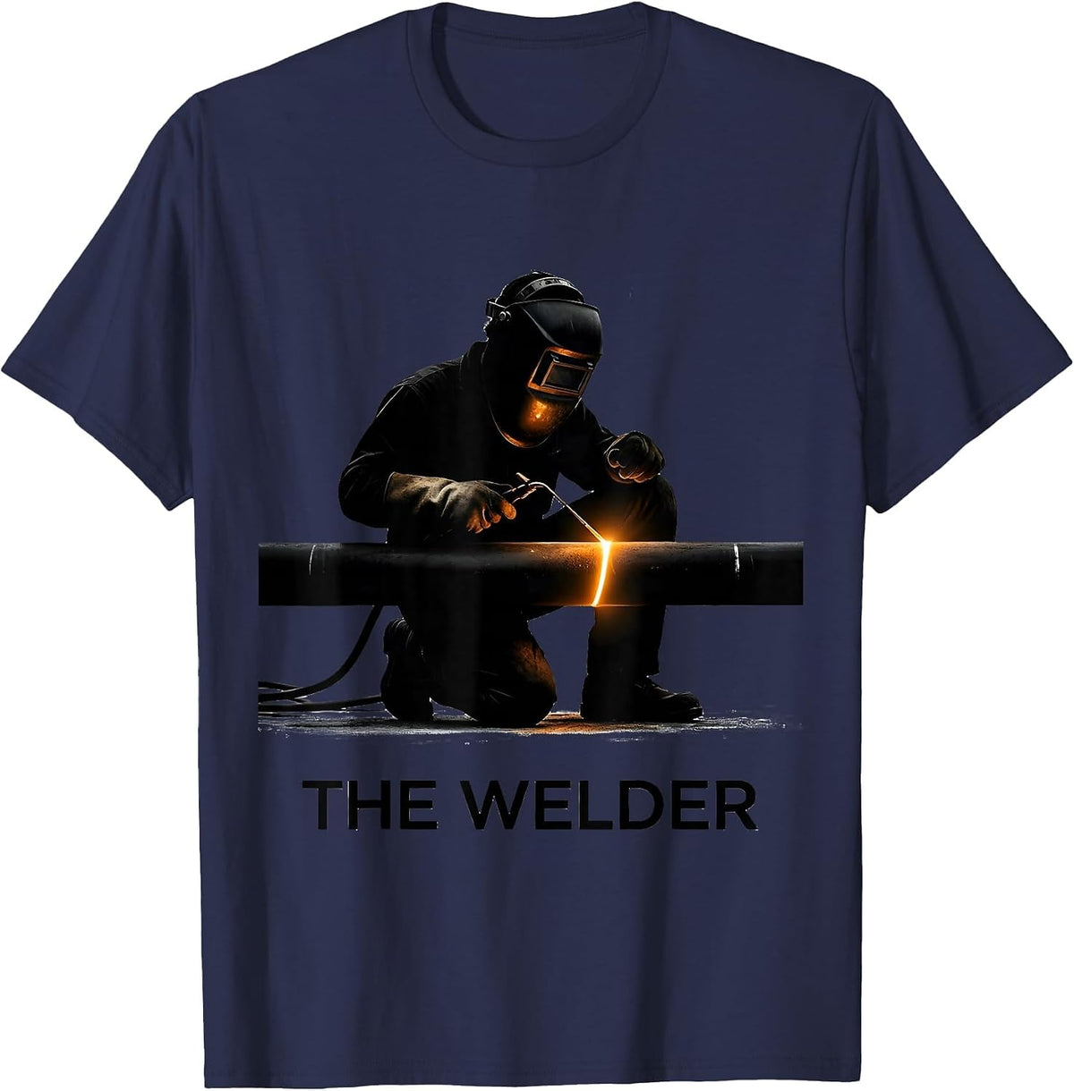 THE WELDER Funny Welder Metal Worker Trade Pride Humor T-Shirt - Navy Blue