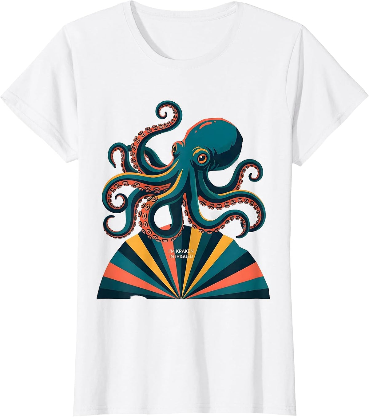 I'm Kraken Intrigued Funny Octopus Sea Monster Vintage T-Shirt - White