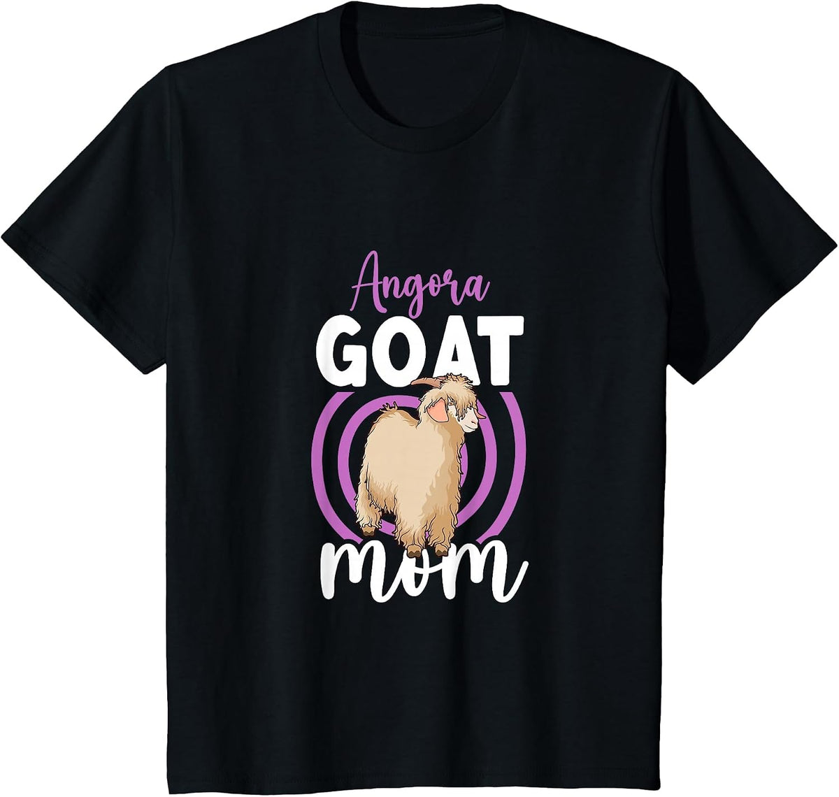 Angora Goat Mom T-Shirt - Black