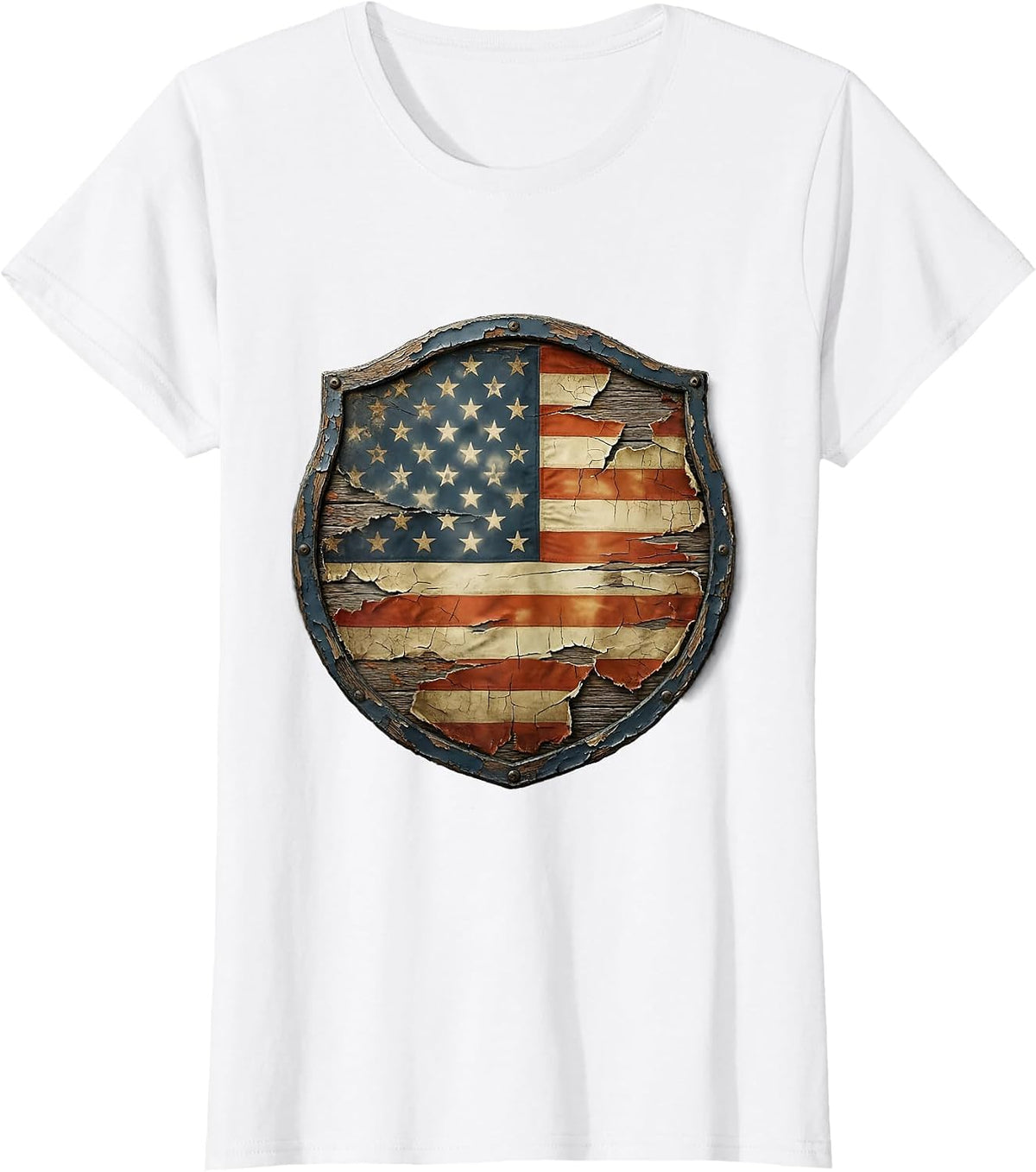Labor Day Firefighter Smoke Cloud Illustration T-Shirt - White