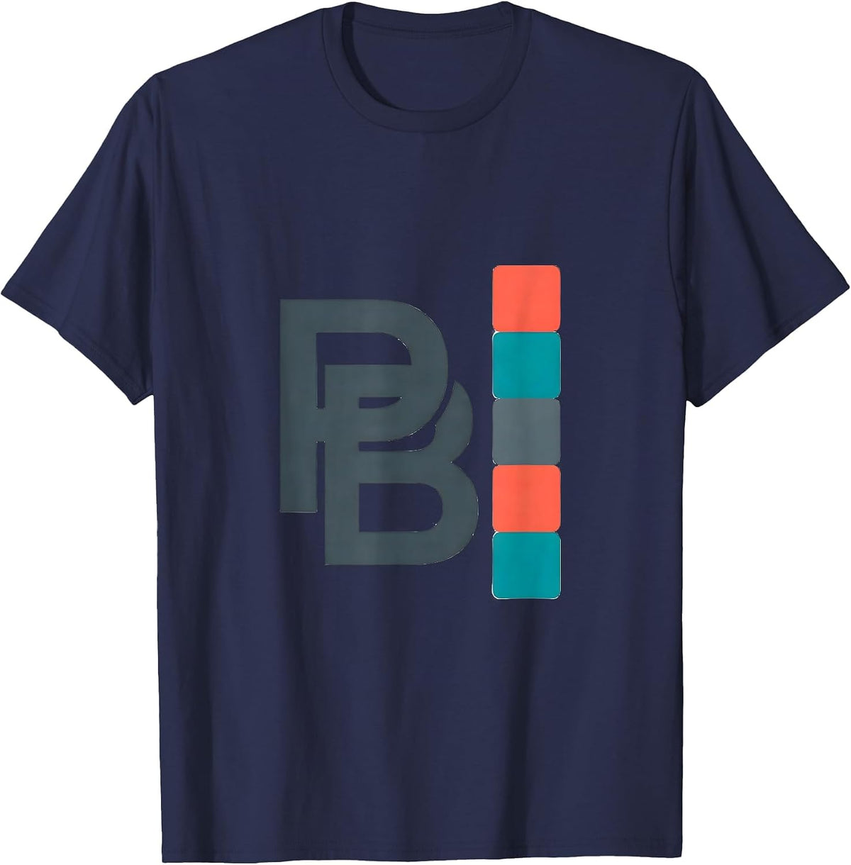 PB Melting Puzzle Cube Speed Cubing Humor Retro T-Shirt - Navy Blue