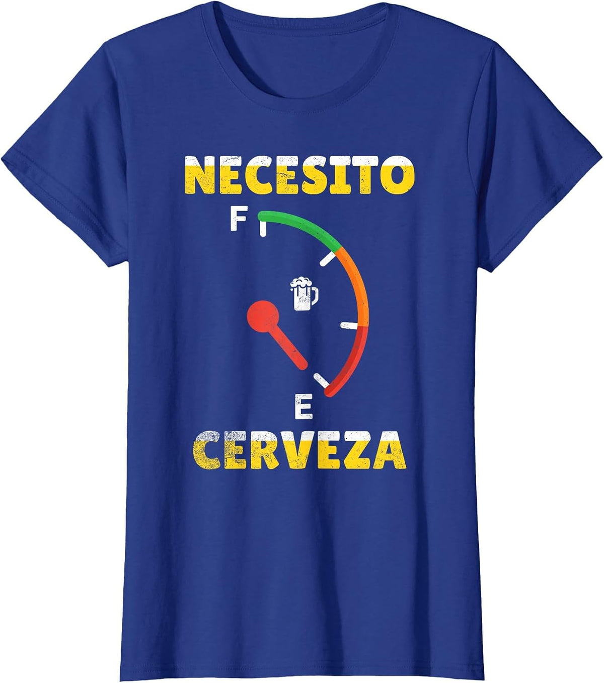 I Need Beer Necesito Cerveza in Spanish Funny Cinco De Mayo T-Shirt - Royal Blue