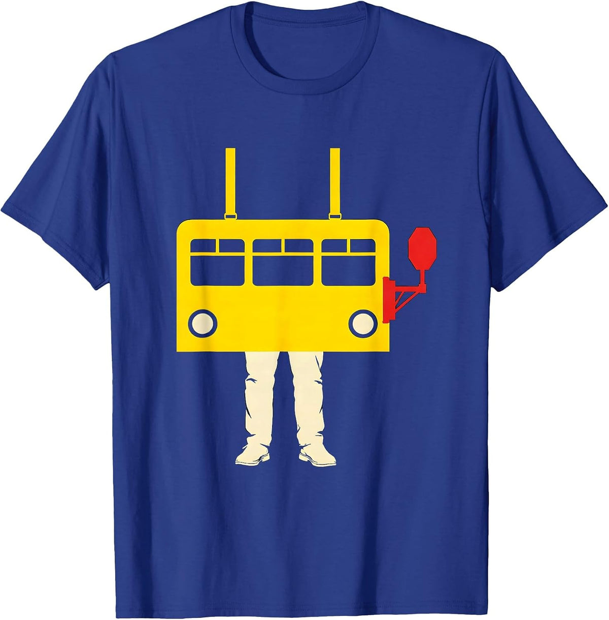 School Bus Driver Funny Costume for Adults and Children T-Shirt - Royal Blue