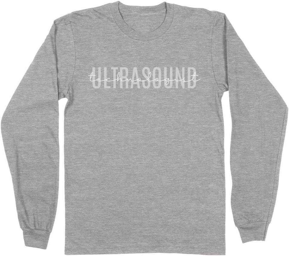 Ultrasound Technologist Long Sleeve Shirt Unisex - Grey