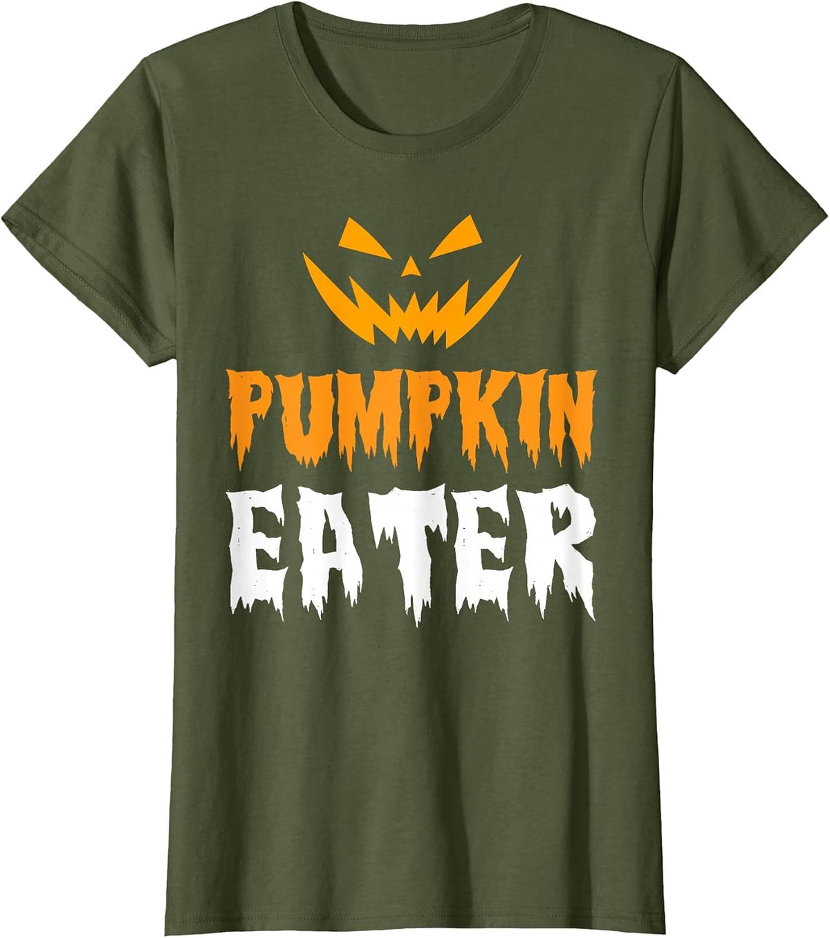 Peter Peter Pumpkin Eater for Halloween Costume Funny T-Shirt - Olive Green