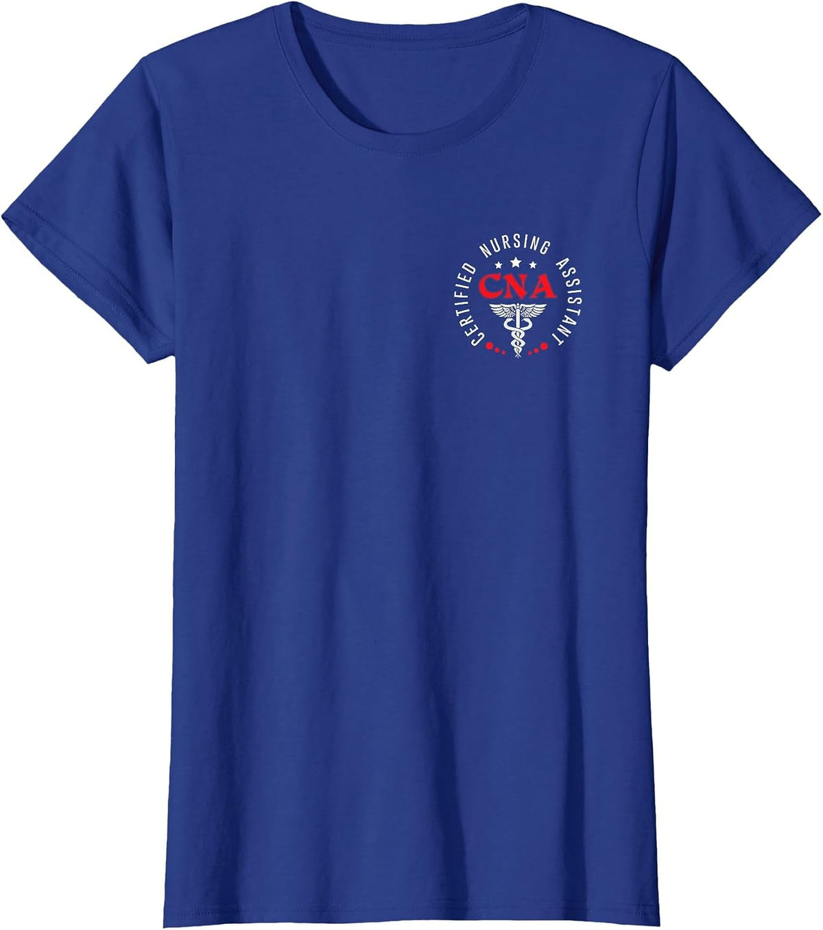 Vintage CNA Nurse Assistant Certified Nursing Assistant Work T-Shirt - Royal Blue