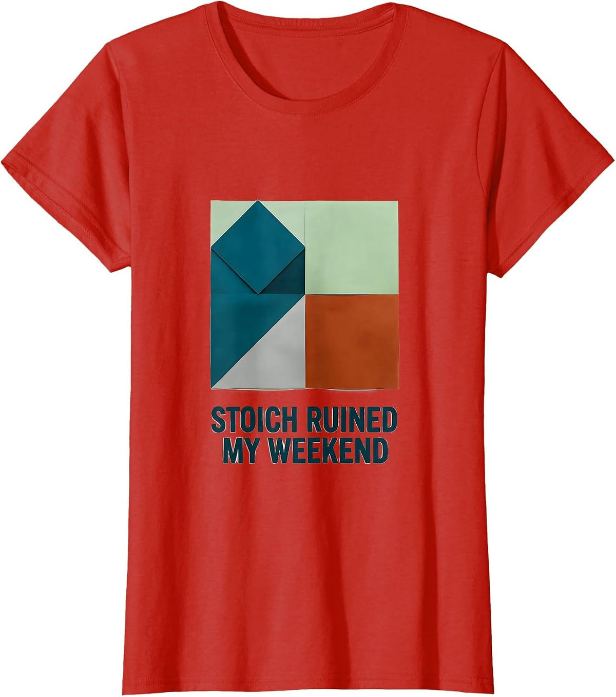 Women's Stoich Ruined My Weekend Funny Chemistry Science Nerd Humor T-Shirt - Red