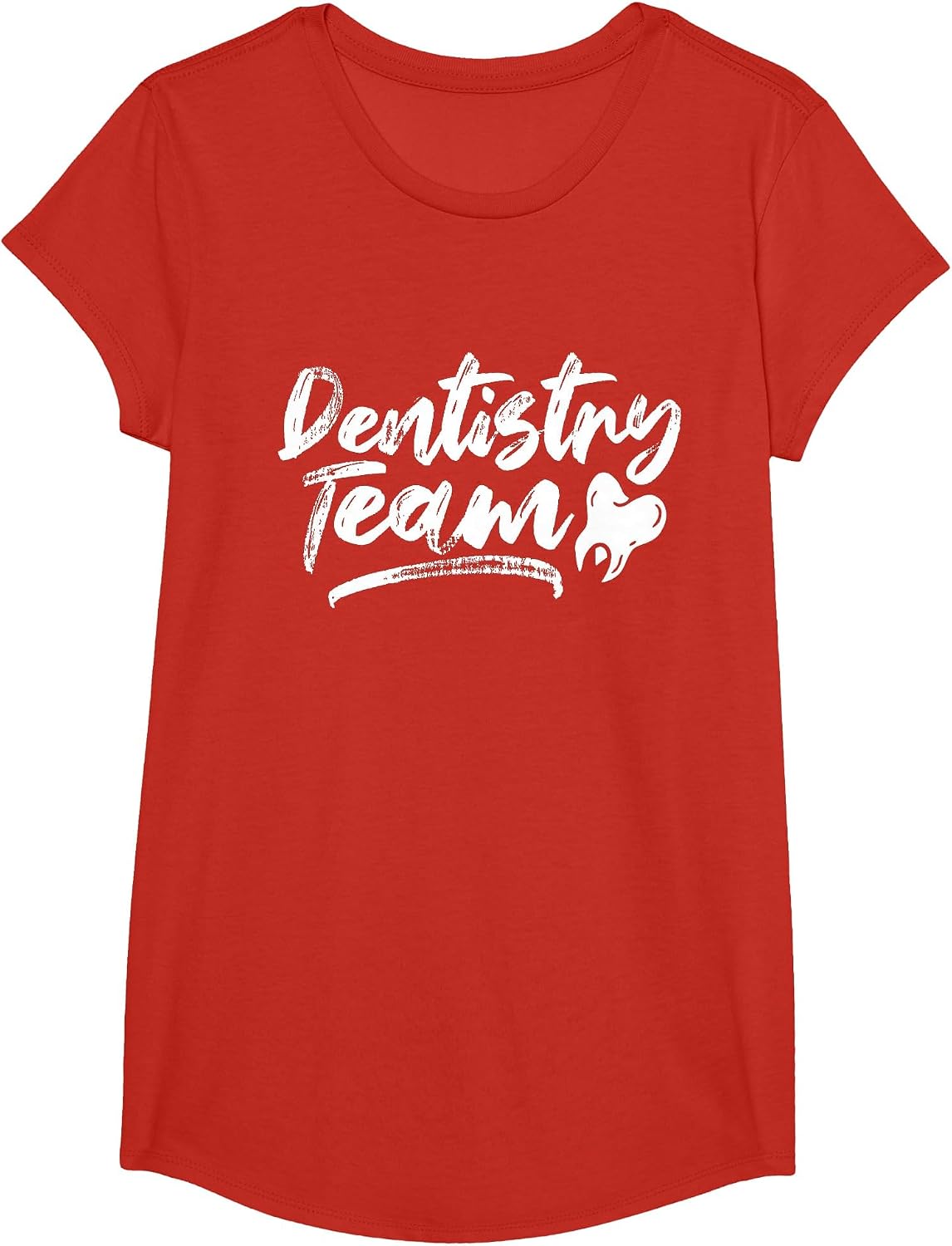 Dentistry Team Tooth Dentists Dentist Teeth T-Shirt - Girls Red