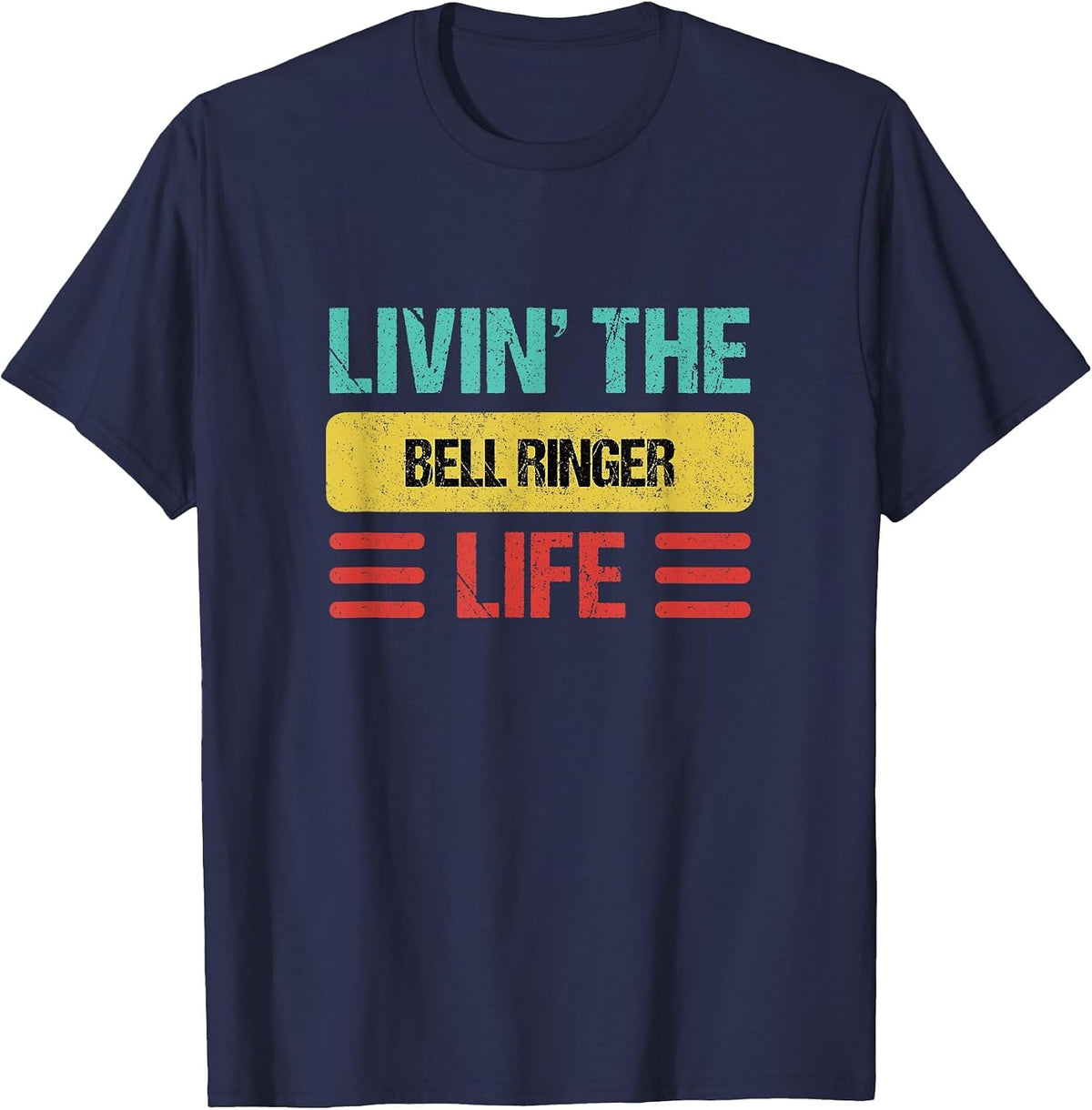 Bell Ringer T-Shirt - Navy Blue