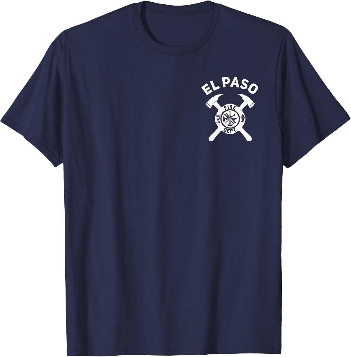 City of El Paso Fire Department Texas Firefighter T-Shirt - Navy Blue