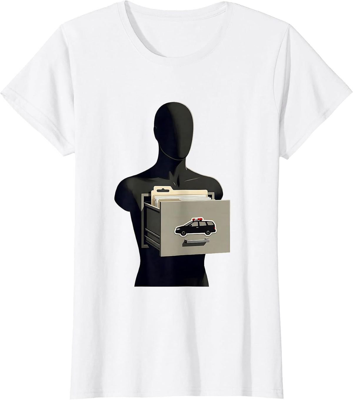 Mannequin Drawer EMS Paramedic Gag Humor T-Shirt - White