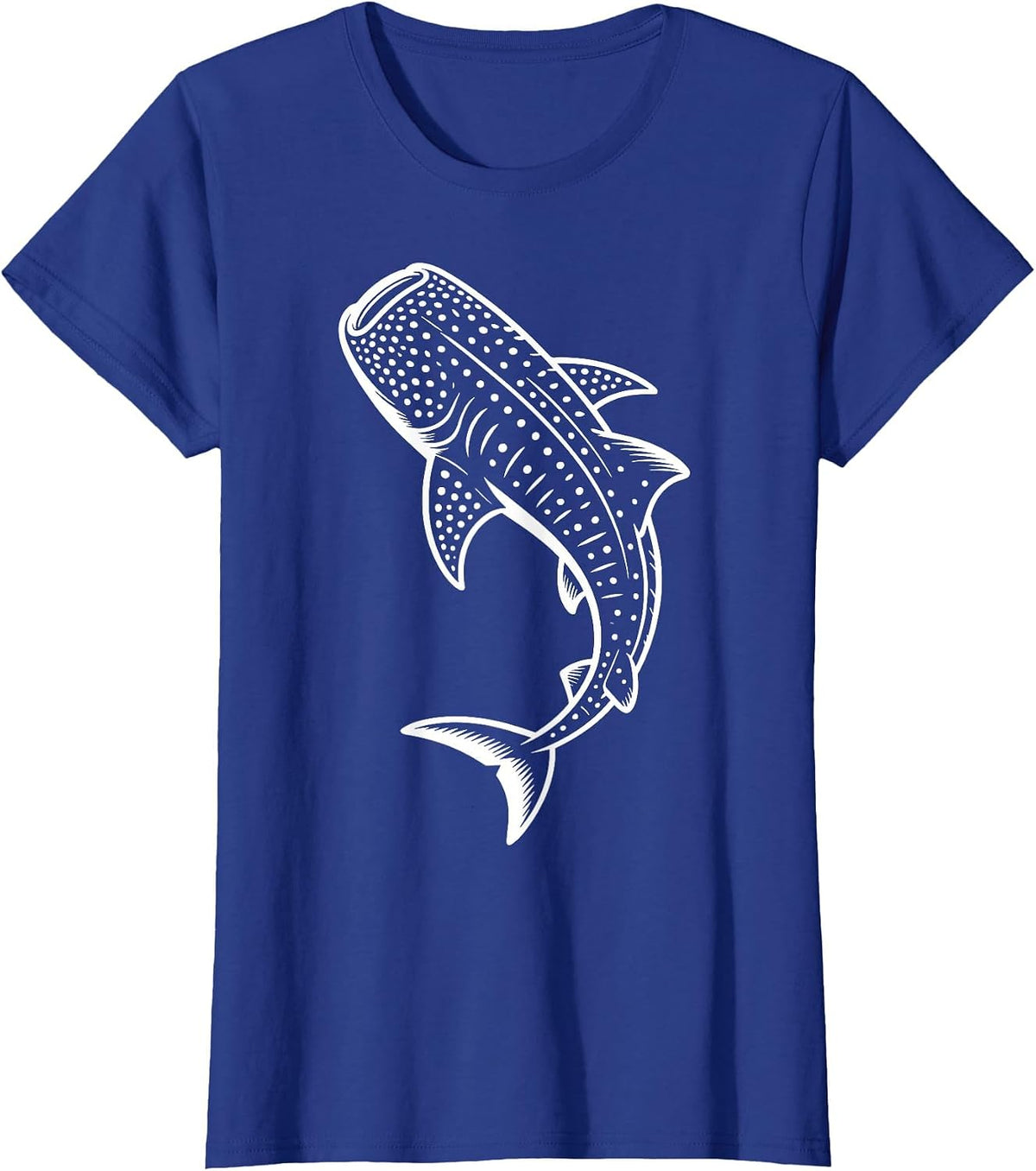 Whale Shark Illustration T-Shirt - Royal Blue
