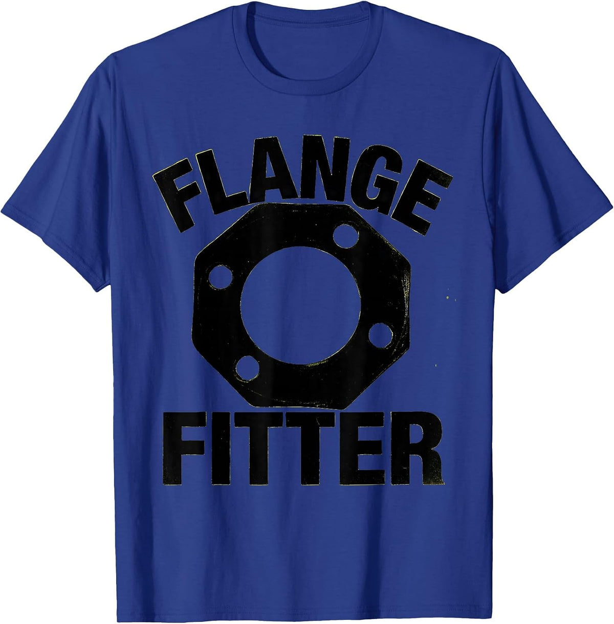 Men's Flange Fitter Funny Plumber Pipefitter Occupational Humor T-Shirt - Royal Blue
