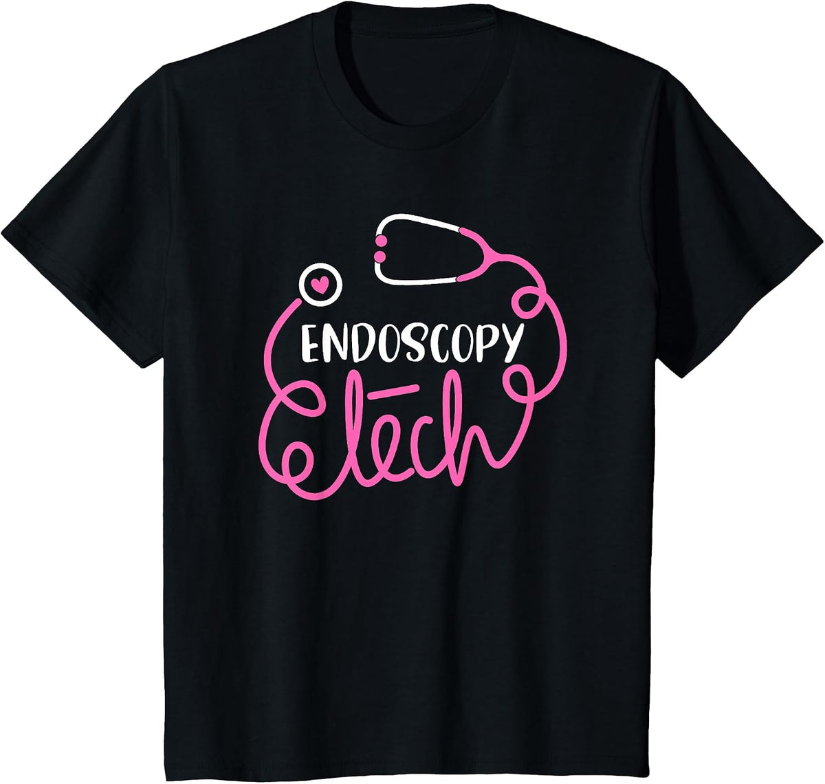 Endoscopy Tech - Endoscopy Technicians GI Technologists Crew T-Shirt - Black