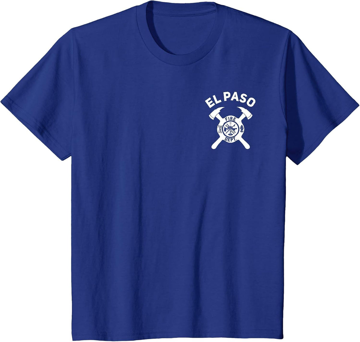 City of El Paso Fire Department Texas Firefighter T-Shirt - Royal Blue
