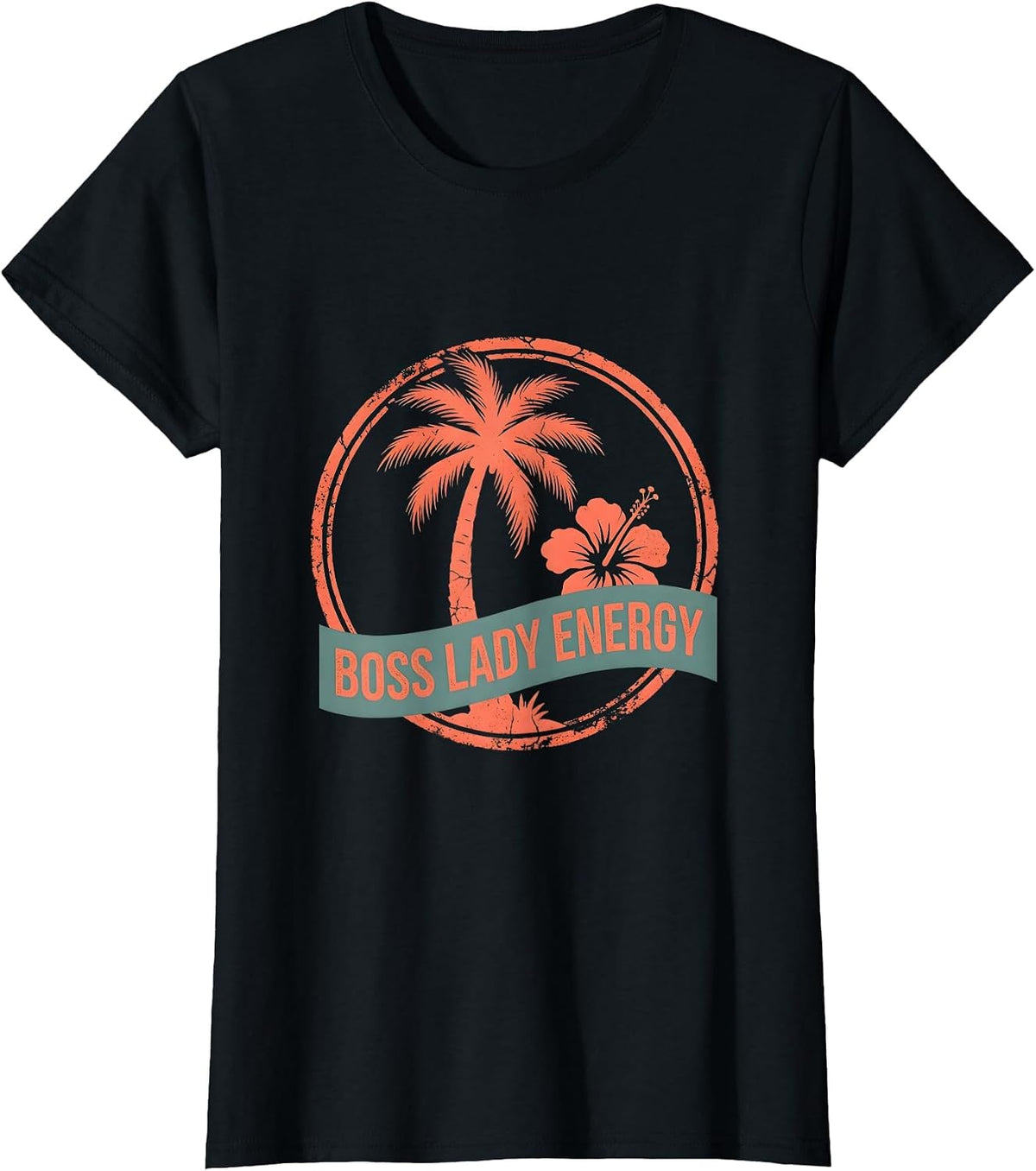 Boss Lady Energy Do It Lady Graphic Design T-Shirt - Black