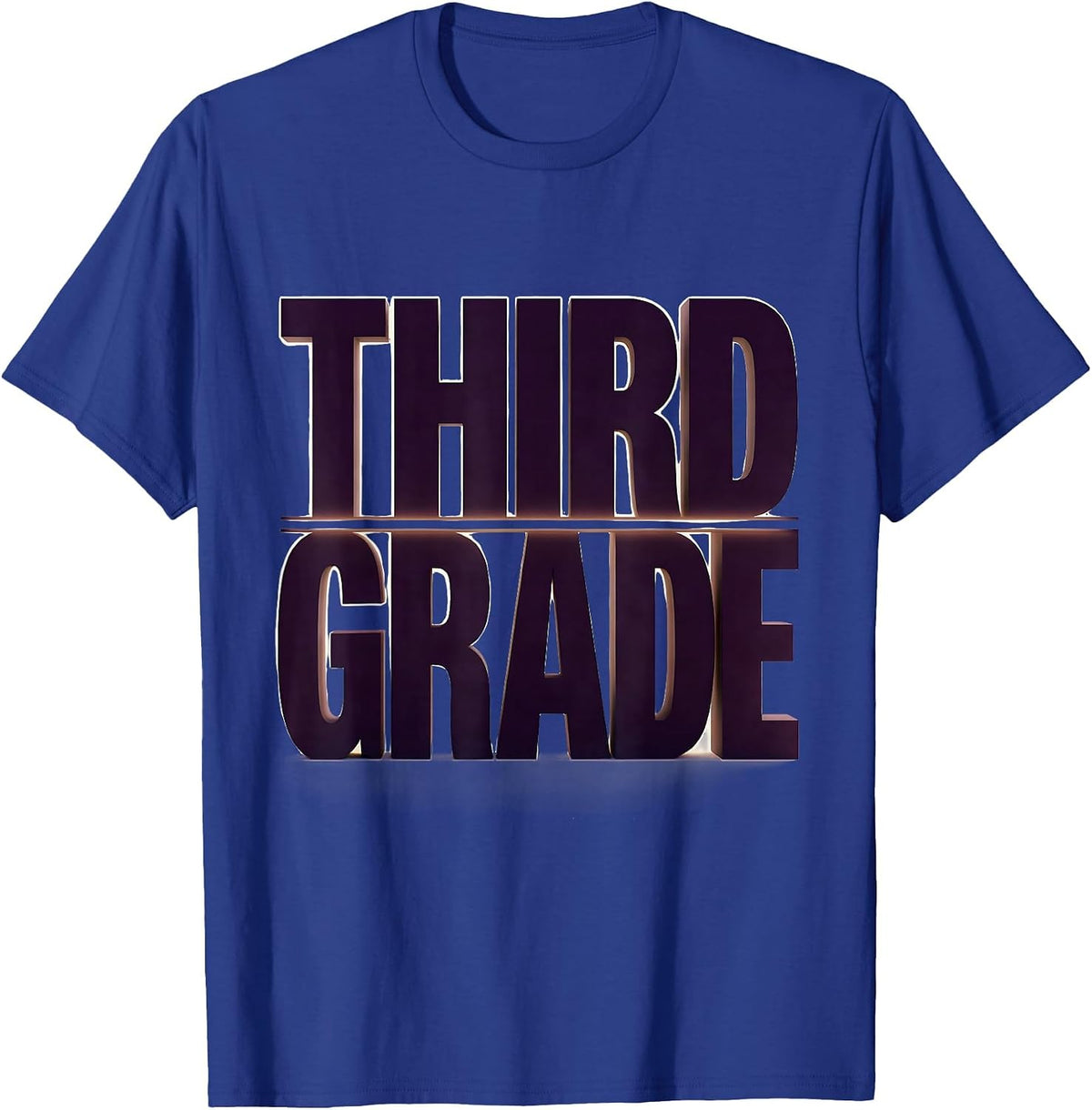 Men's Third Grade Minimalist Back To School Girl Teacher T-Shirt - Royal Blue