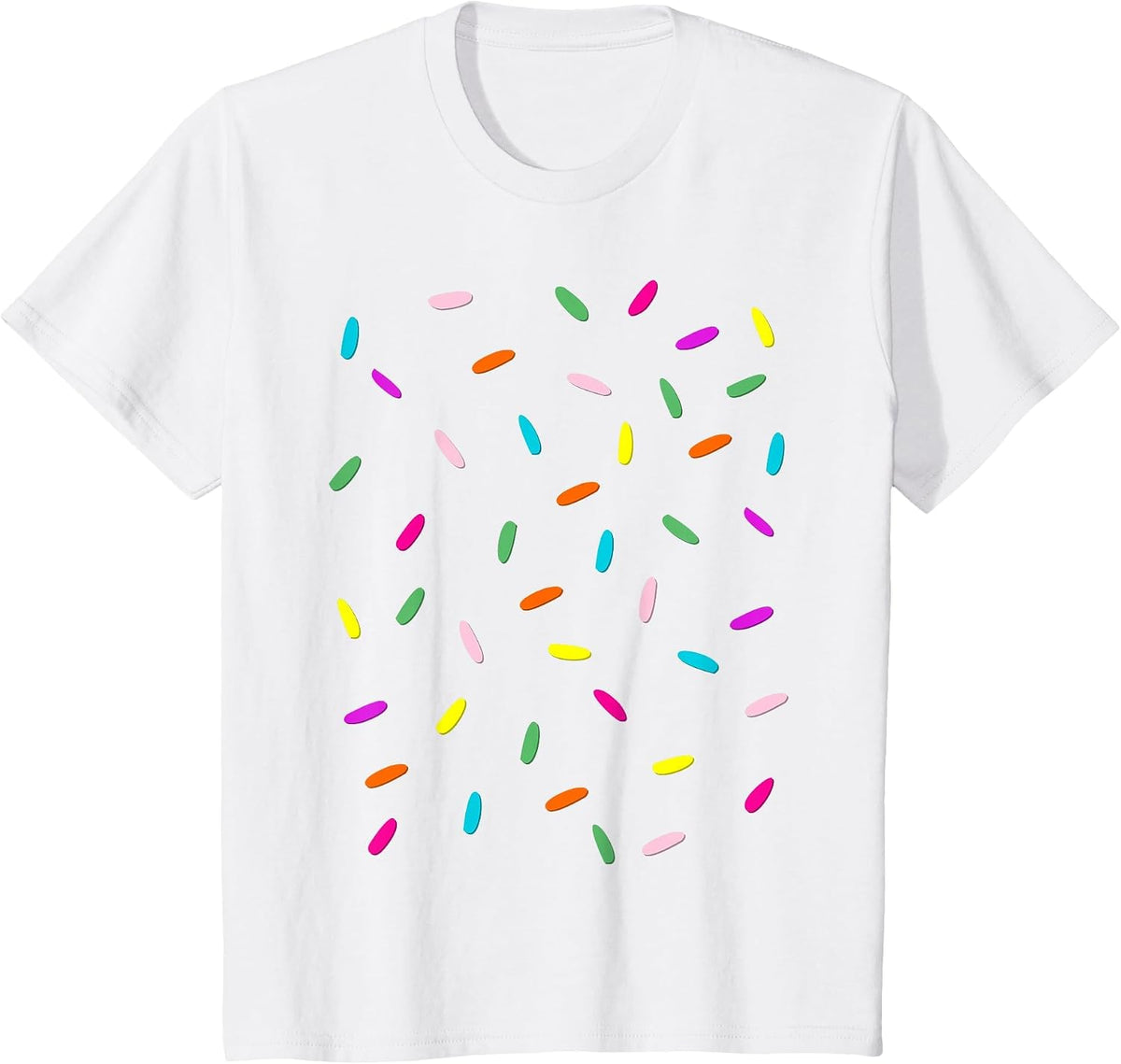 Rainbow Sprinkles Ice Cream Costume Shirt - Halloween T-Shirt - White