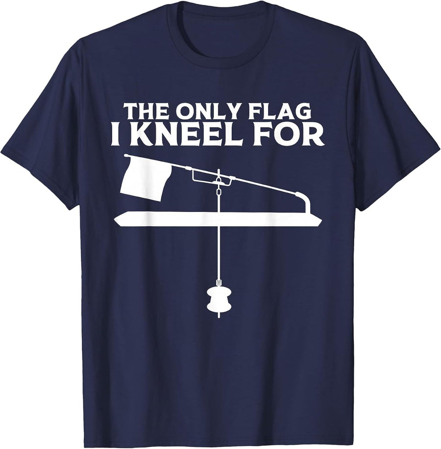 Funny Ice Fishing Art for Men Women Ice Fishing Lover T-Shirt - Navy Blue