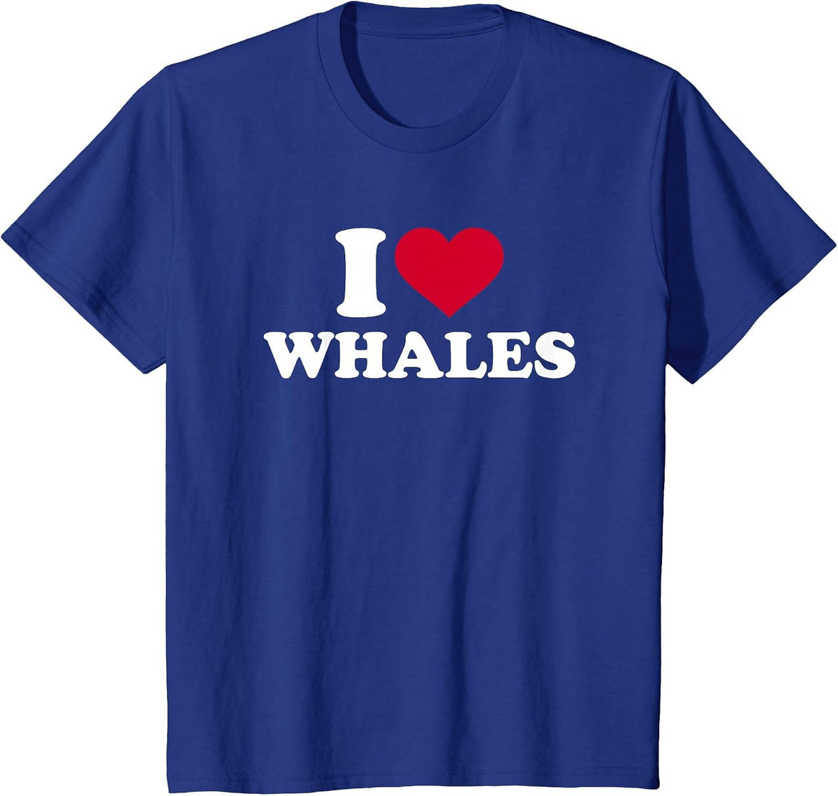 I Love Whales T-Shirt - Royal Blue