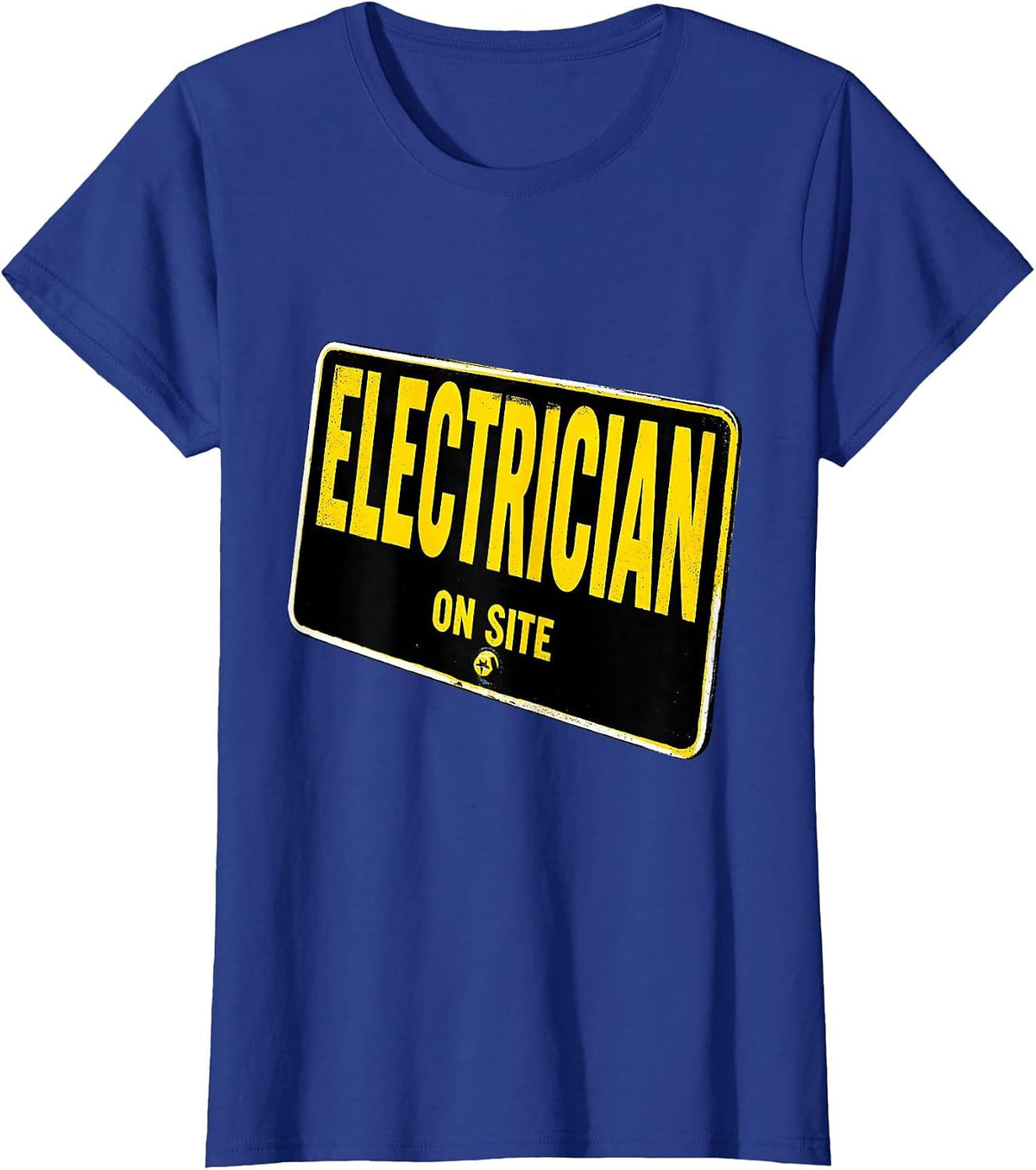 Women's Electrician On Site Maintenance Technician Skilled Worker T-Shirt - Royal Blue