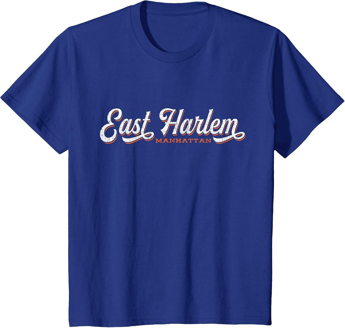 East Harlem New York Tshirt | Cool Retro Manhattan NYC tee T-Shirt - Royal Blue