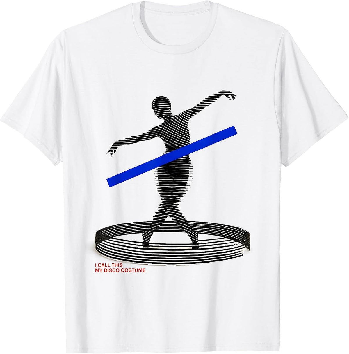 Men's I Call This My Disco Costume Retro 70s Party Costume T-Shirt - White
