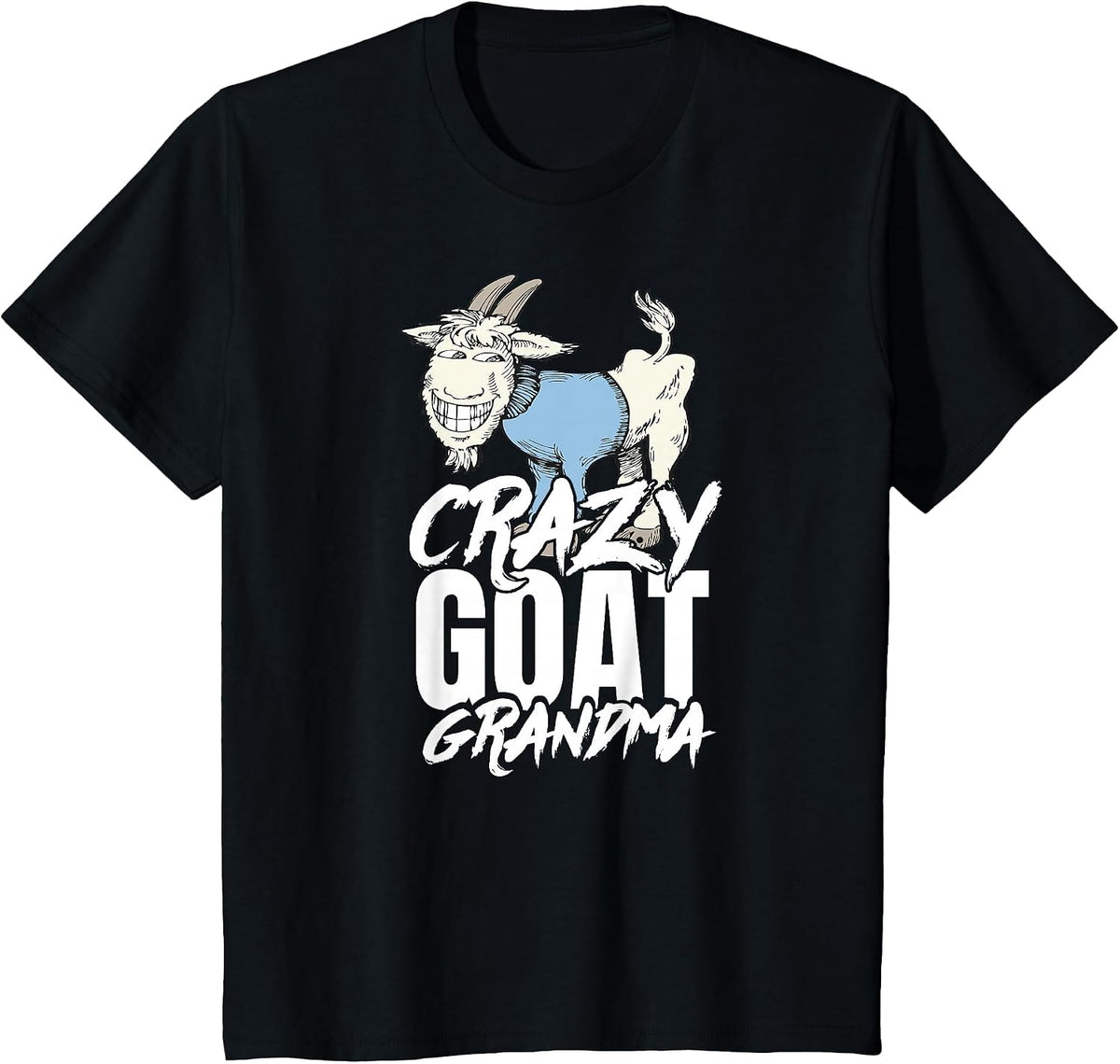 Goat Grandma T Shirt Funny Tee for Women Mom T-Shirt - Black