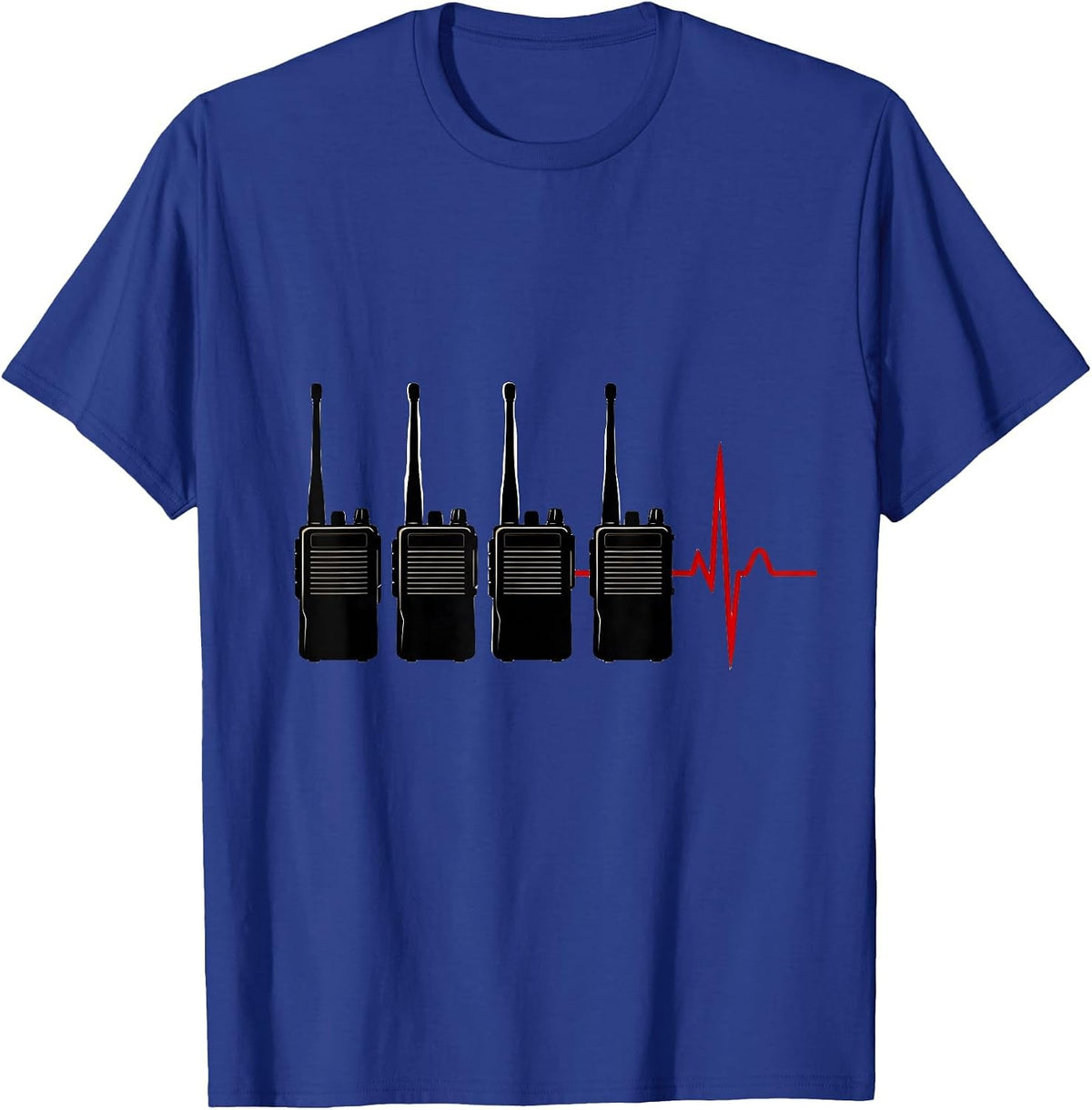 Dispatch Radio Silhouettes Dark Humor EMT Paramedic Gift T-Shirt - Royal Blue