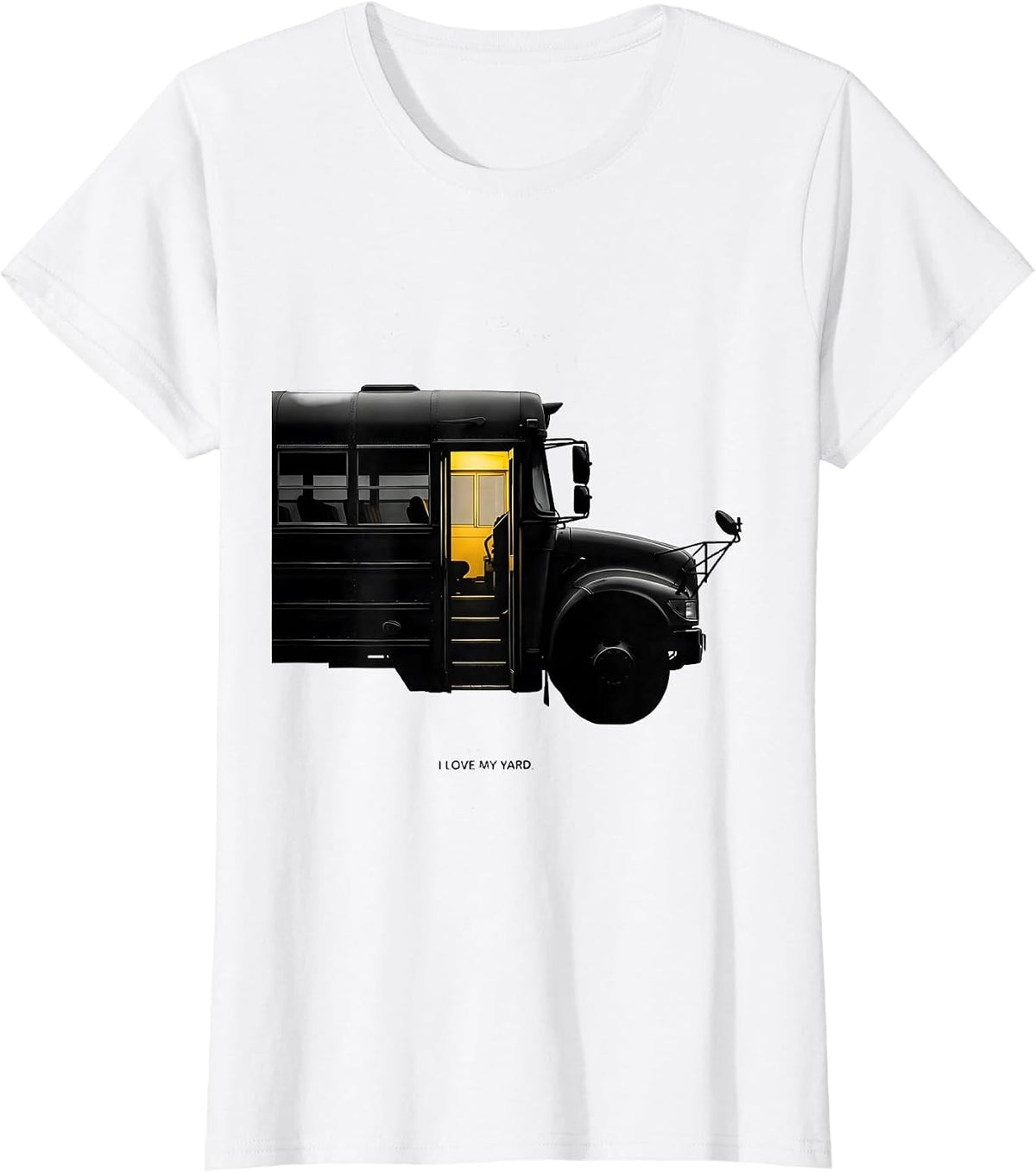 I Love My Yard School Bus Driver Appreciation Gift T-Shirt - White
