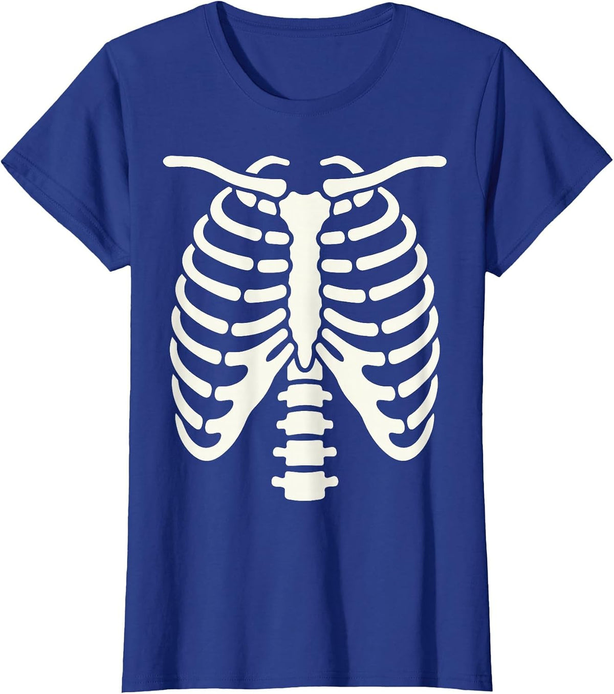 Skeleton Body Halloween Costume Bones Radiology Tech T-Shirt - Royal Blue