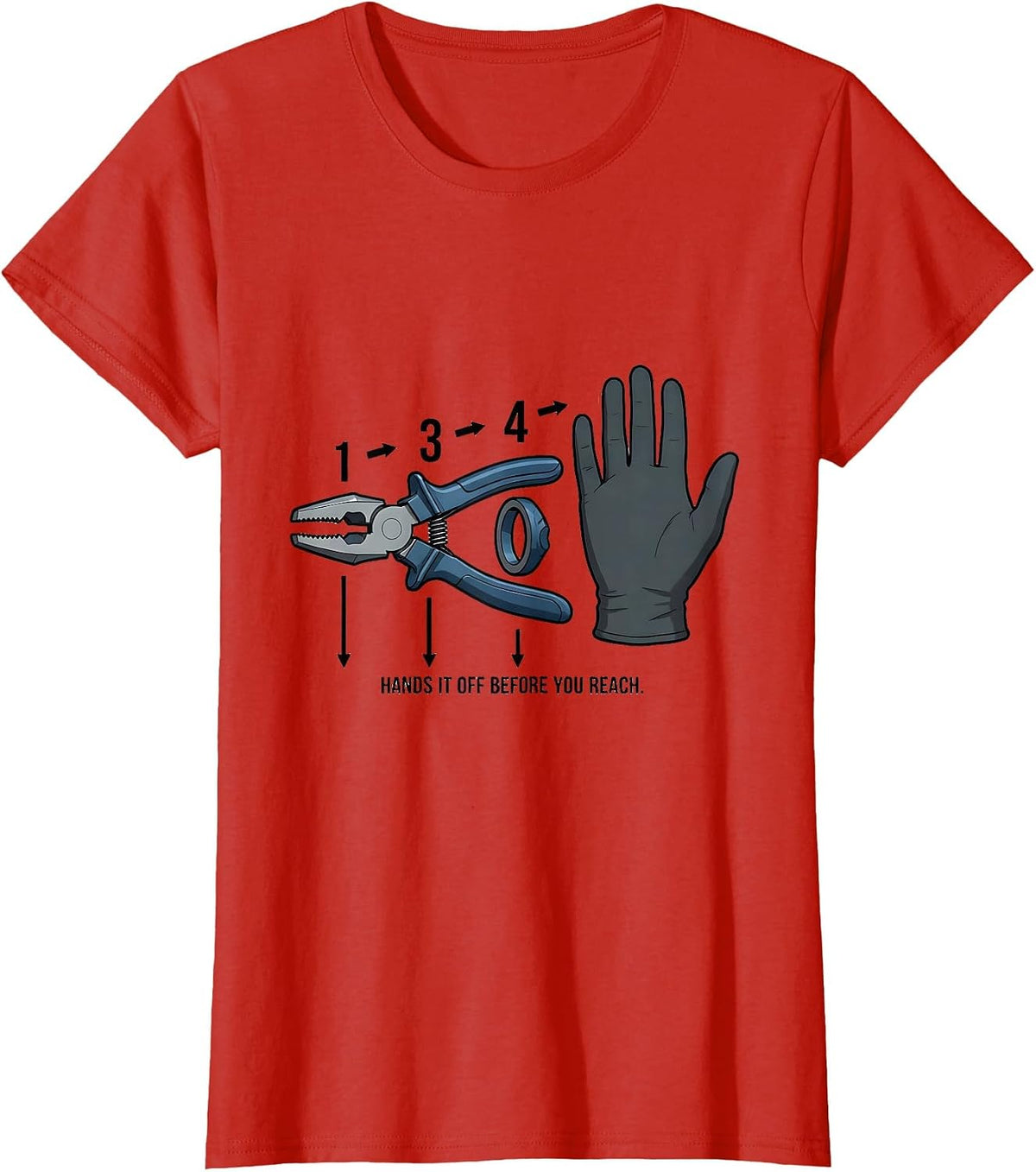 Hands It Off Before You Reach Funny Surgical Tech T-Shirt - Red